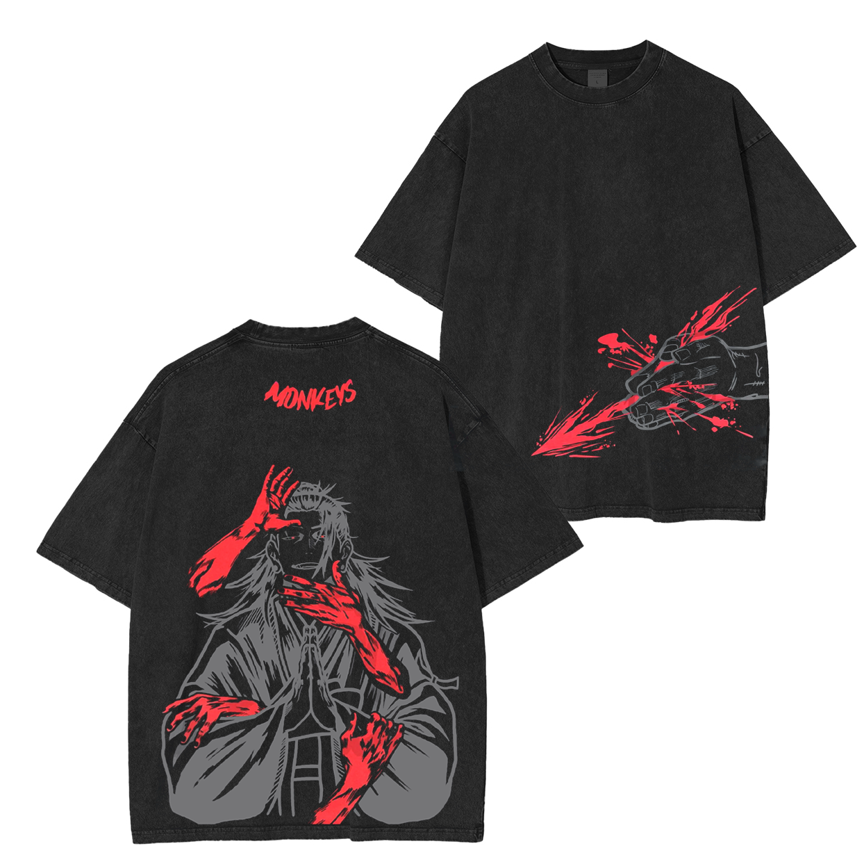 Jujutsu Kaisen Anime Unisex Washed T-Shirt