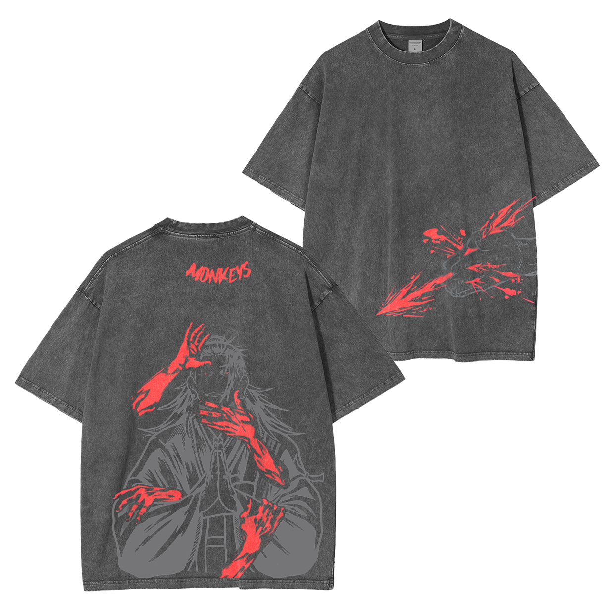 Jujutsu Kaisen Anime Unisex Washed T-Shirt