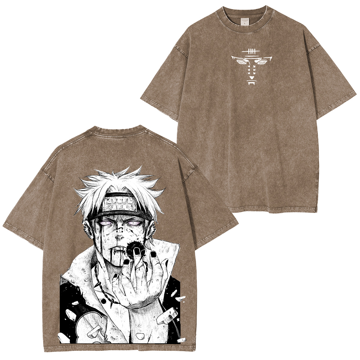 Pain Nagato Naruto Anime Unisex Washed T-Shirt