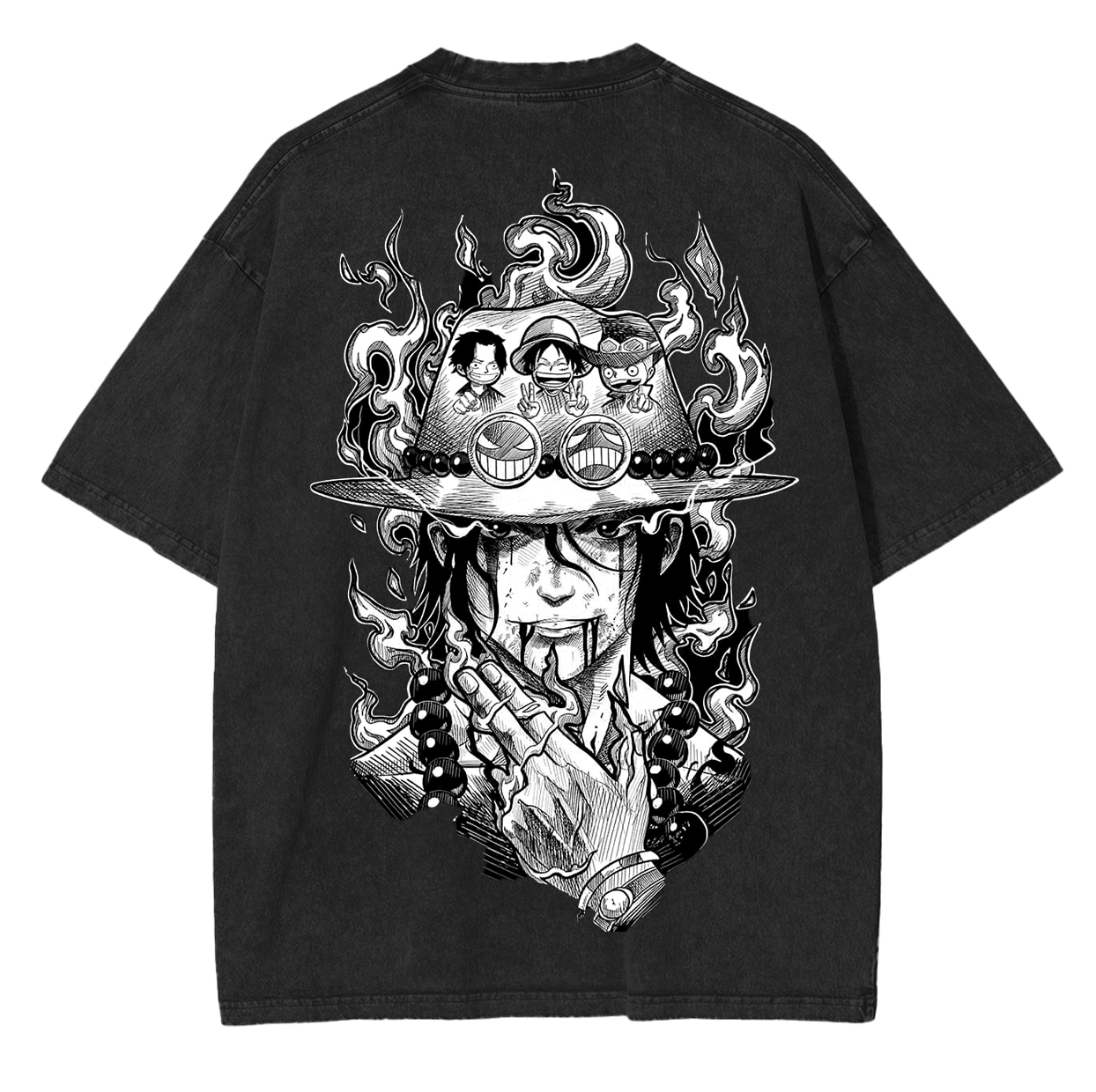 One Piece Anime Unisex Washed T-Shirt