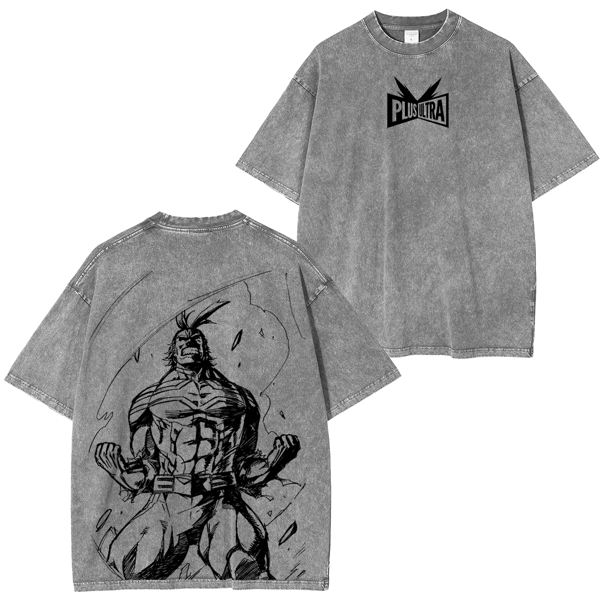 Retro Vintage Limited All might Plus Ultra - My Hero Academia  Anime Unisex Washed T-Shirt