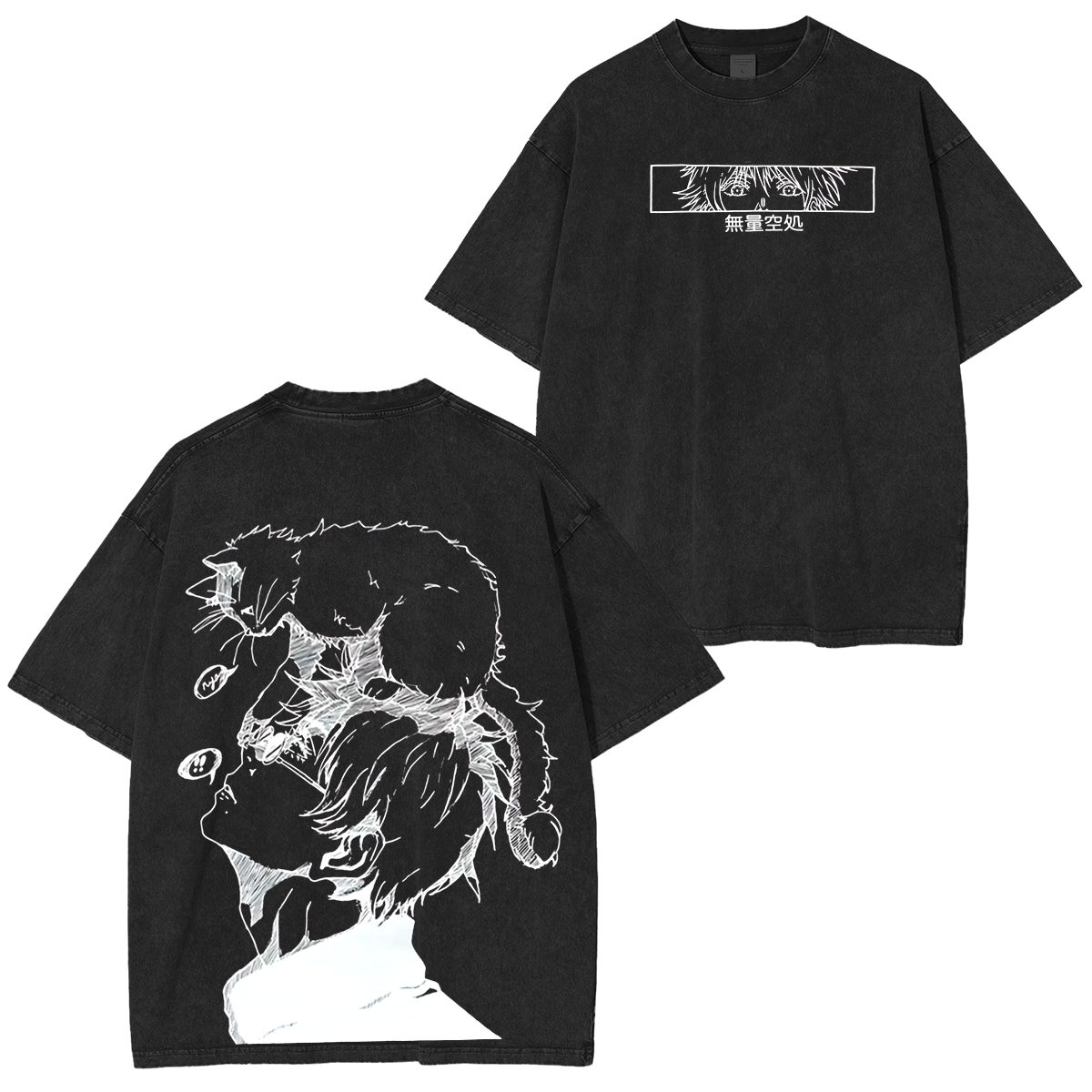 Jujutsu Kaisen Satoru Gojo Anime Unisex Washed T-Shirt