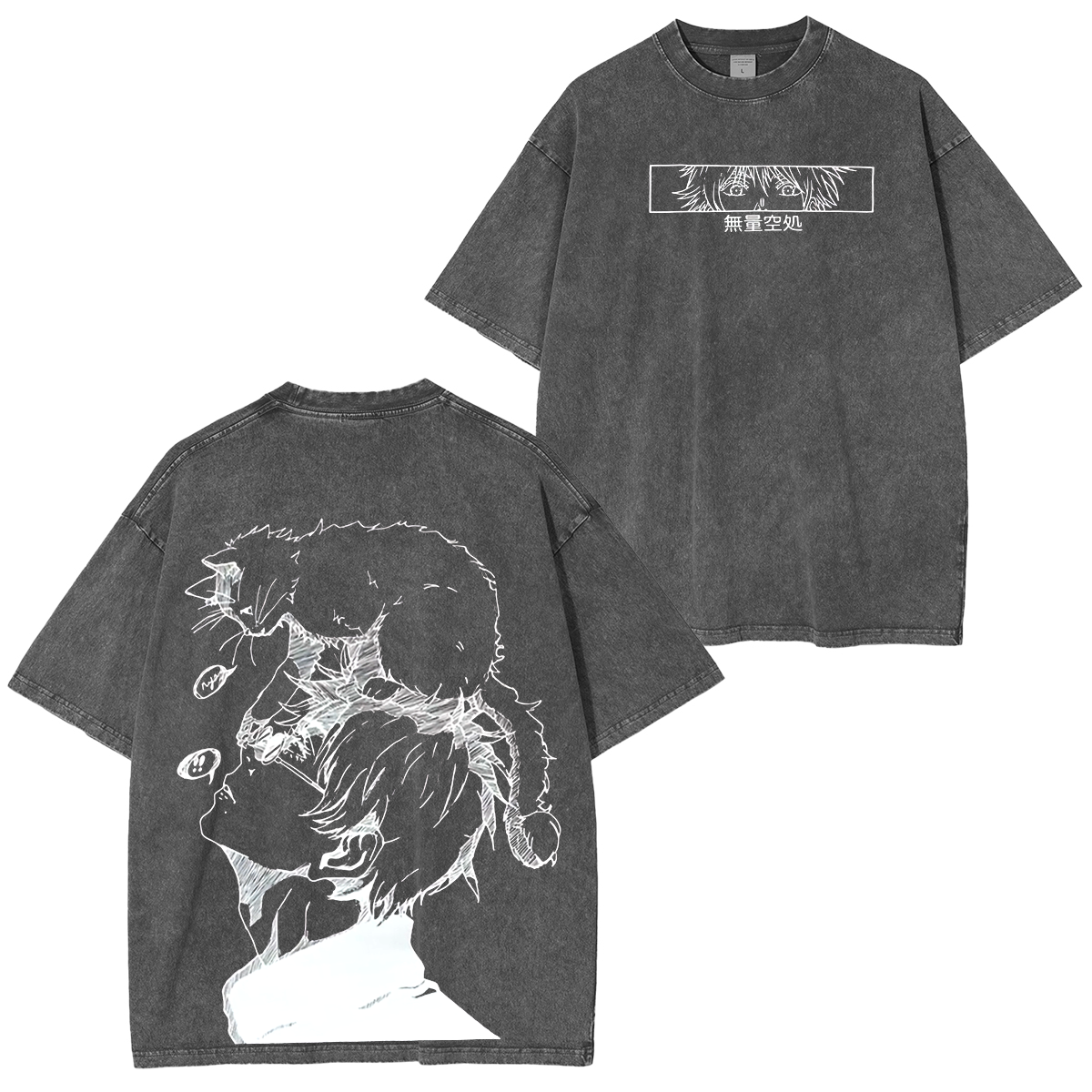 Jujutsu Kaisen Satoru Gojo Anime Unisex Washed T-Shirt