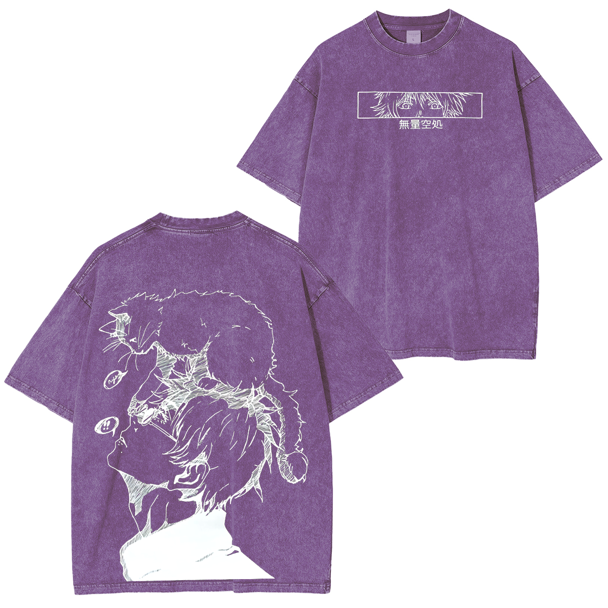 Jujutsu Kaisen Satoru Gojo Anime Unisex Washed T-Shirt