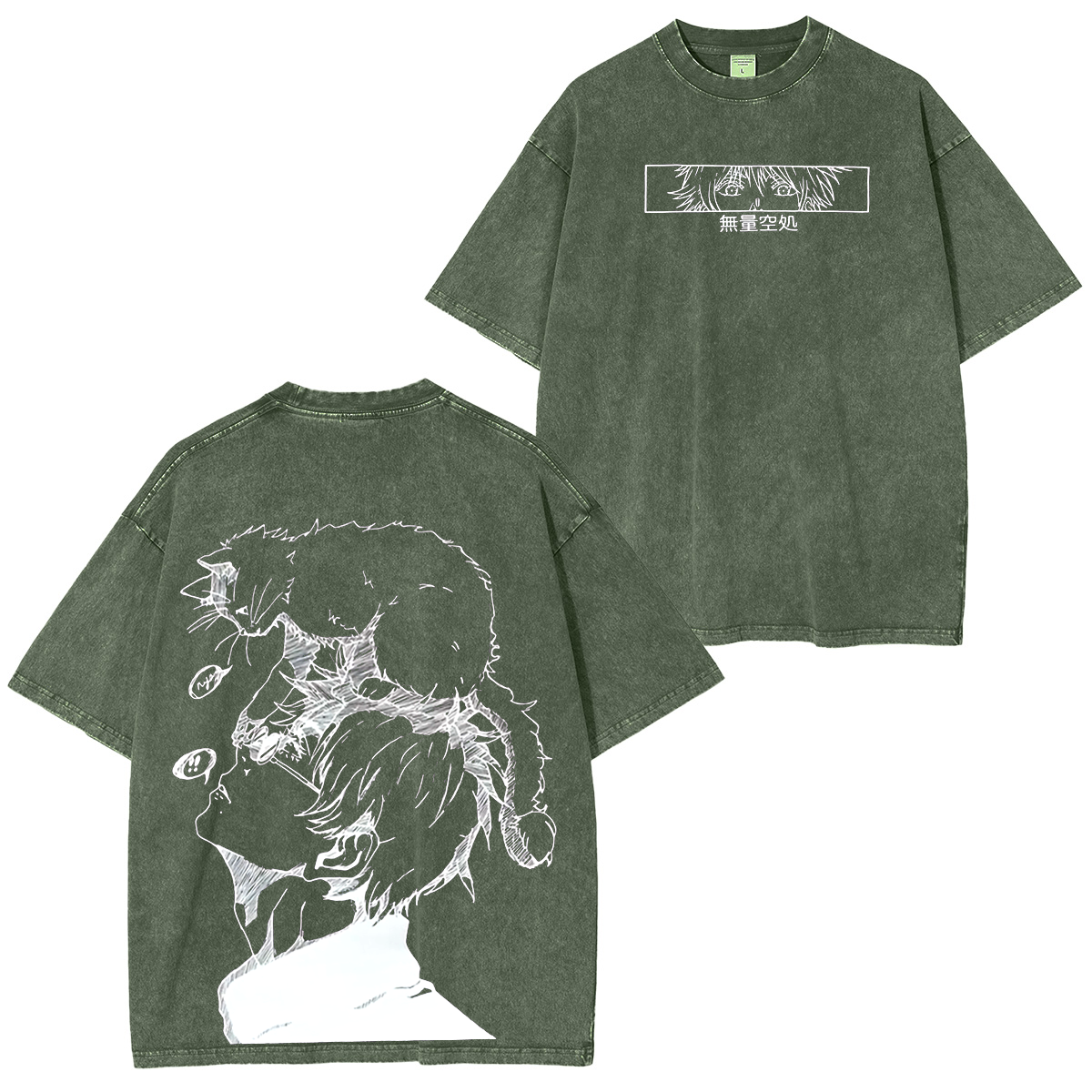 Jujutsu Kaisen Satoru Gojo Anime Unisex Washed T-Shirt