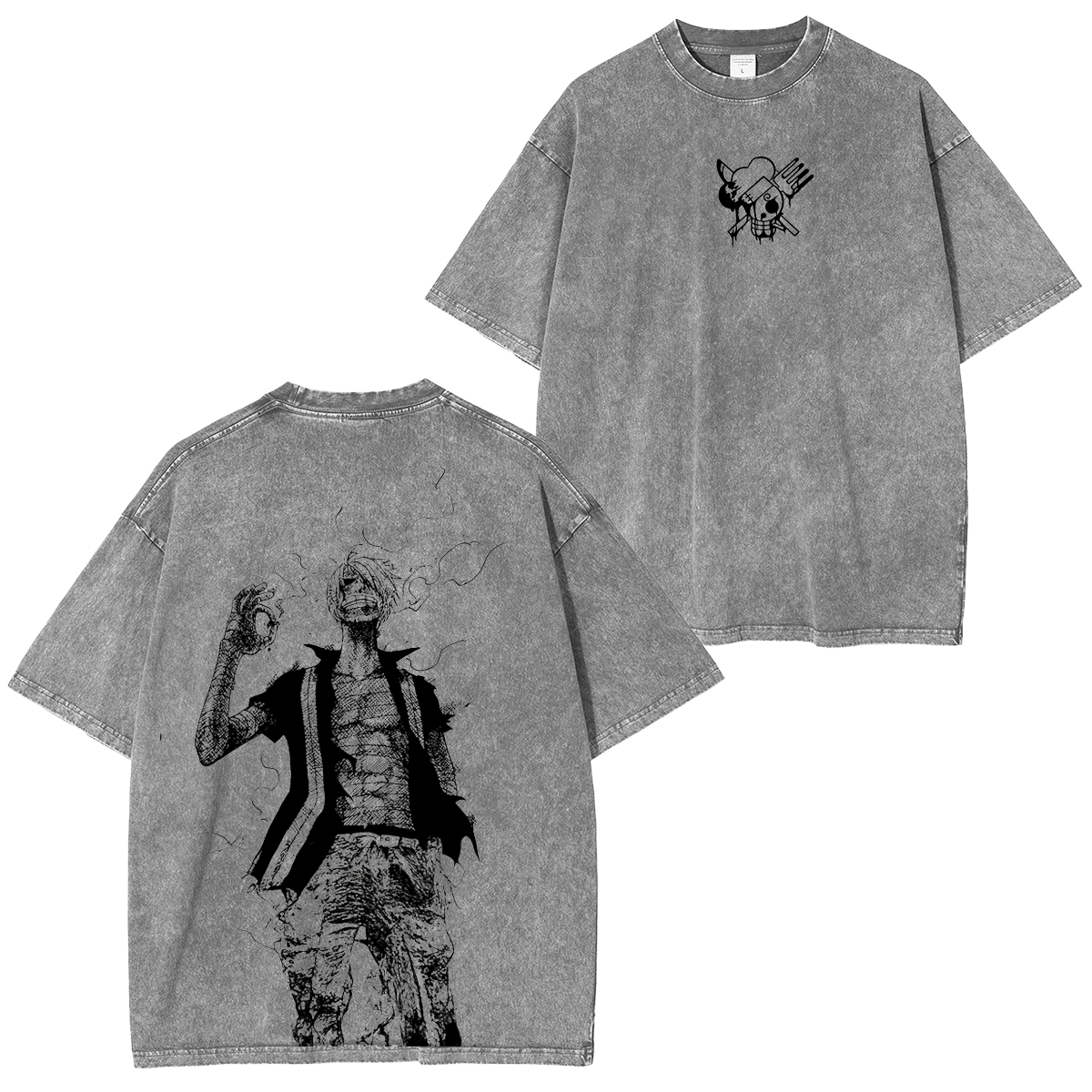 Sanji,One Piece Anime Unisex Washed T-Shirt