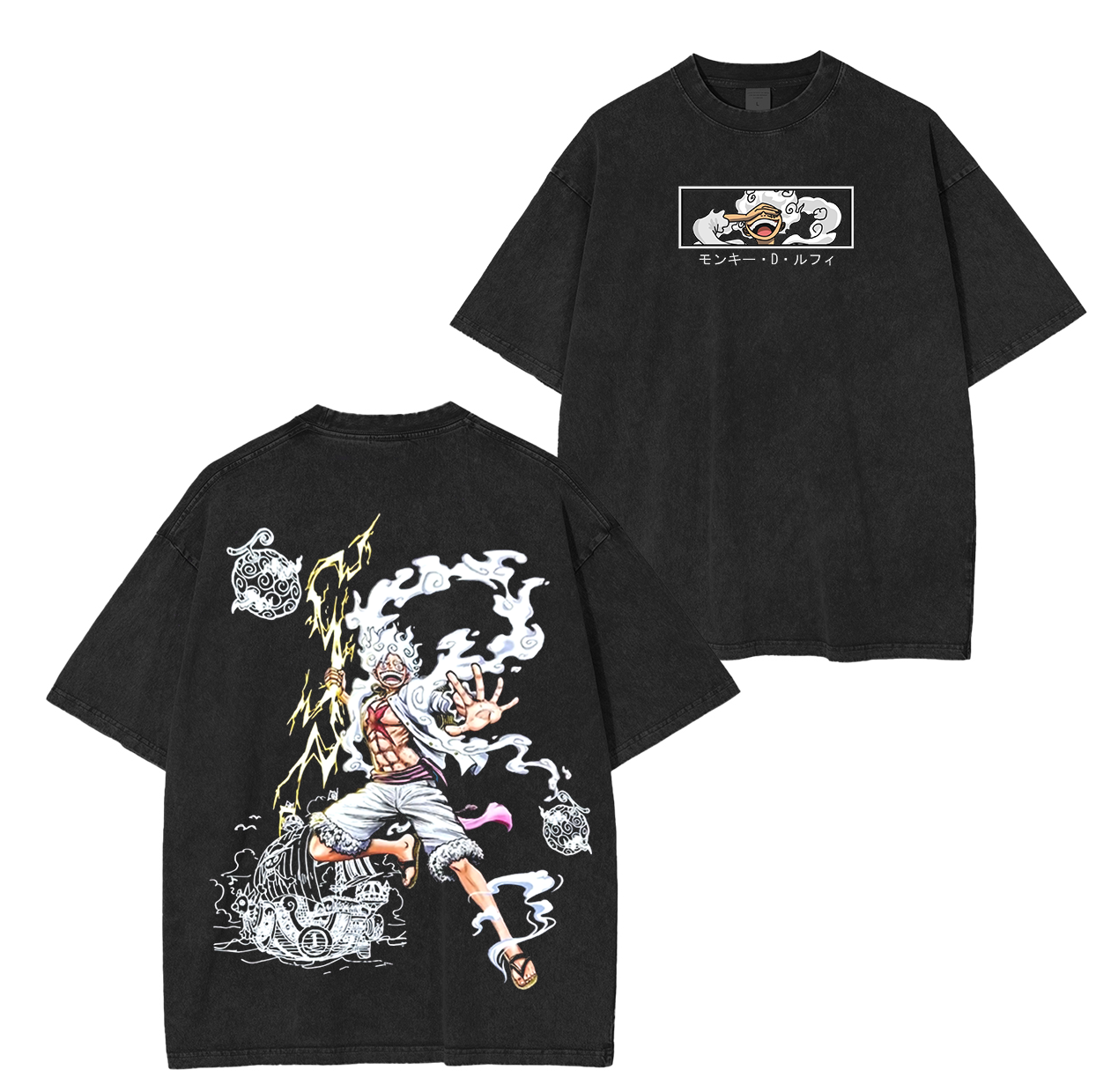 One Piece Anime Unisex Washed T-Shirt