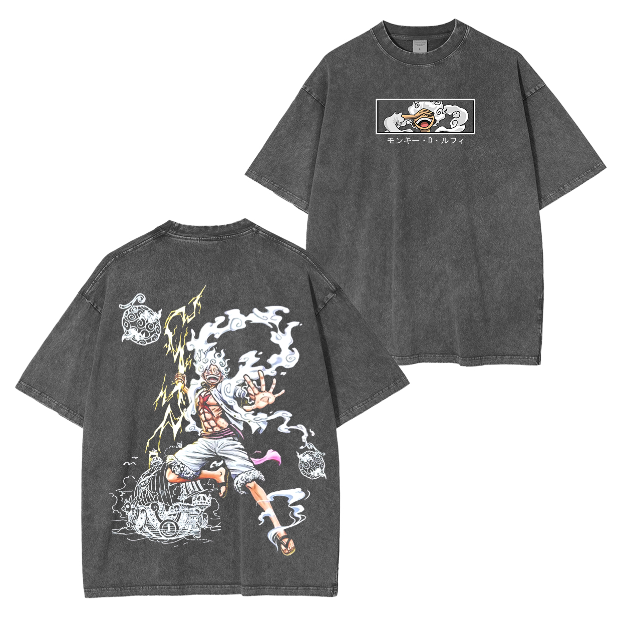 One Piece Anime Unisex Washed T-Shirt