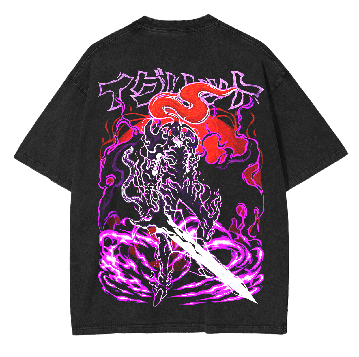 Igris Monarchs Army - Solo Leveling Anime Unisex Washed T-Shirt