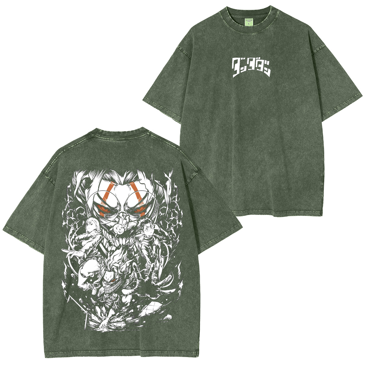 Dandadan  Anime Unisex Washed T-Shirt