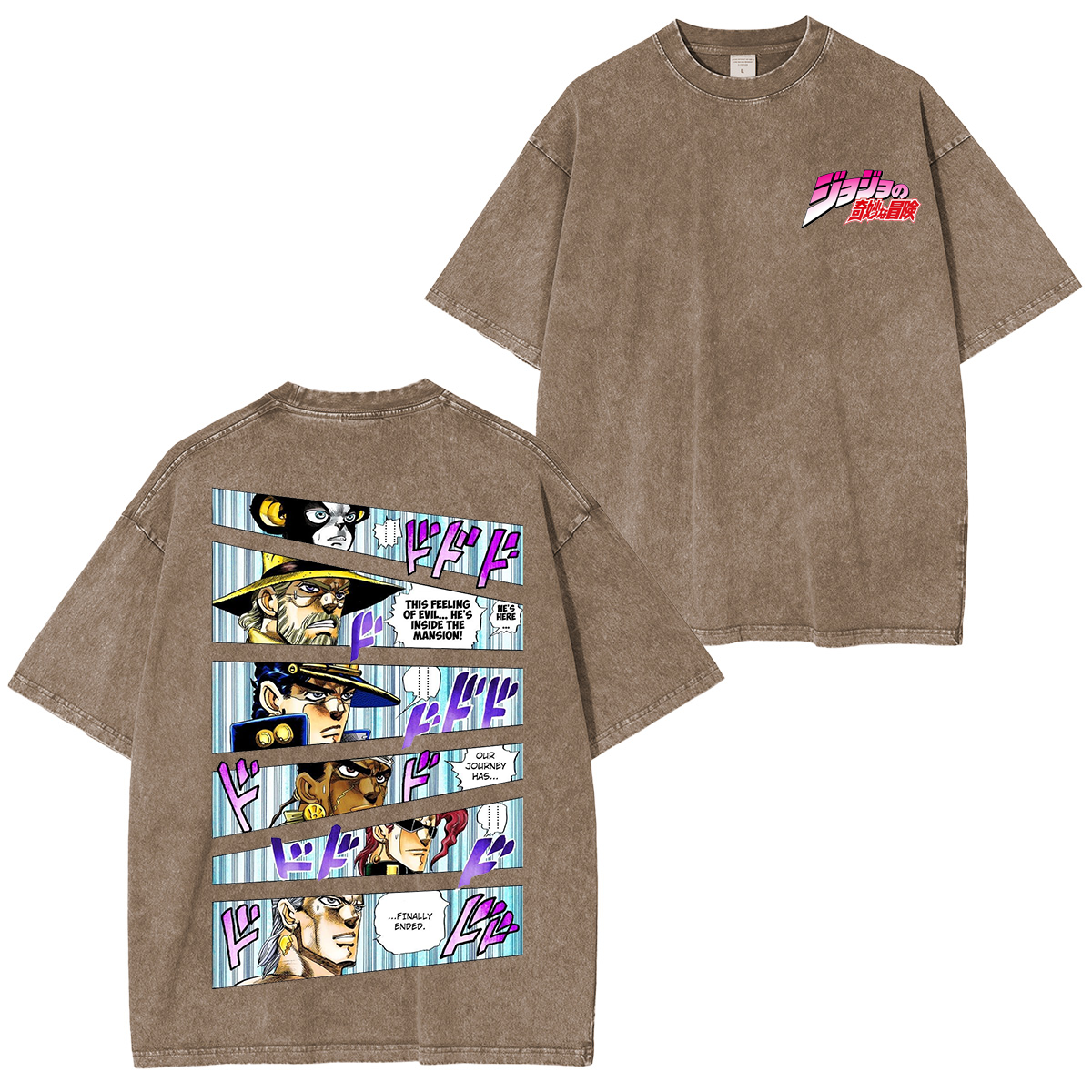 JoJos Bizarre Adventure Anime Unisex Washed T-Shirt