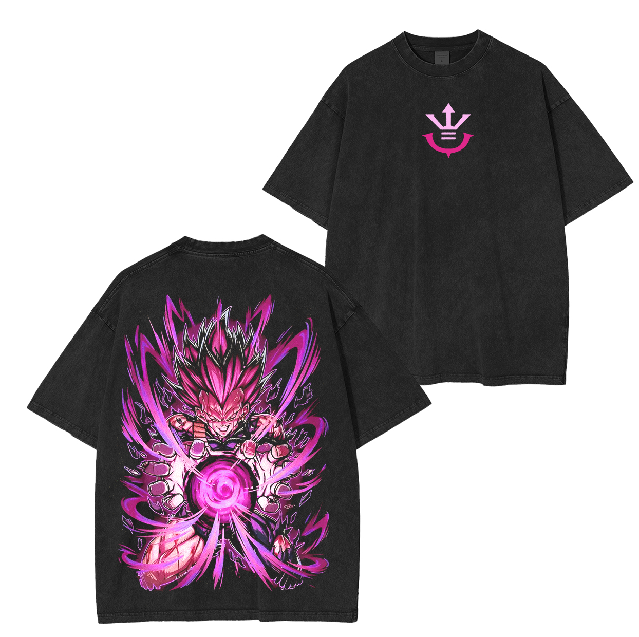 Vegeta Ego- Dragon Ball Super Retro Anime Unisex Washed T-Shirt