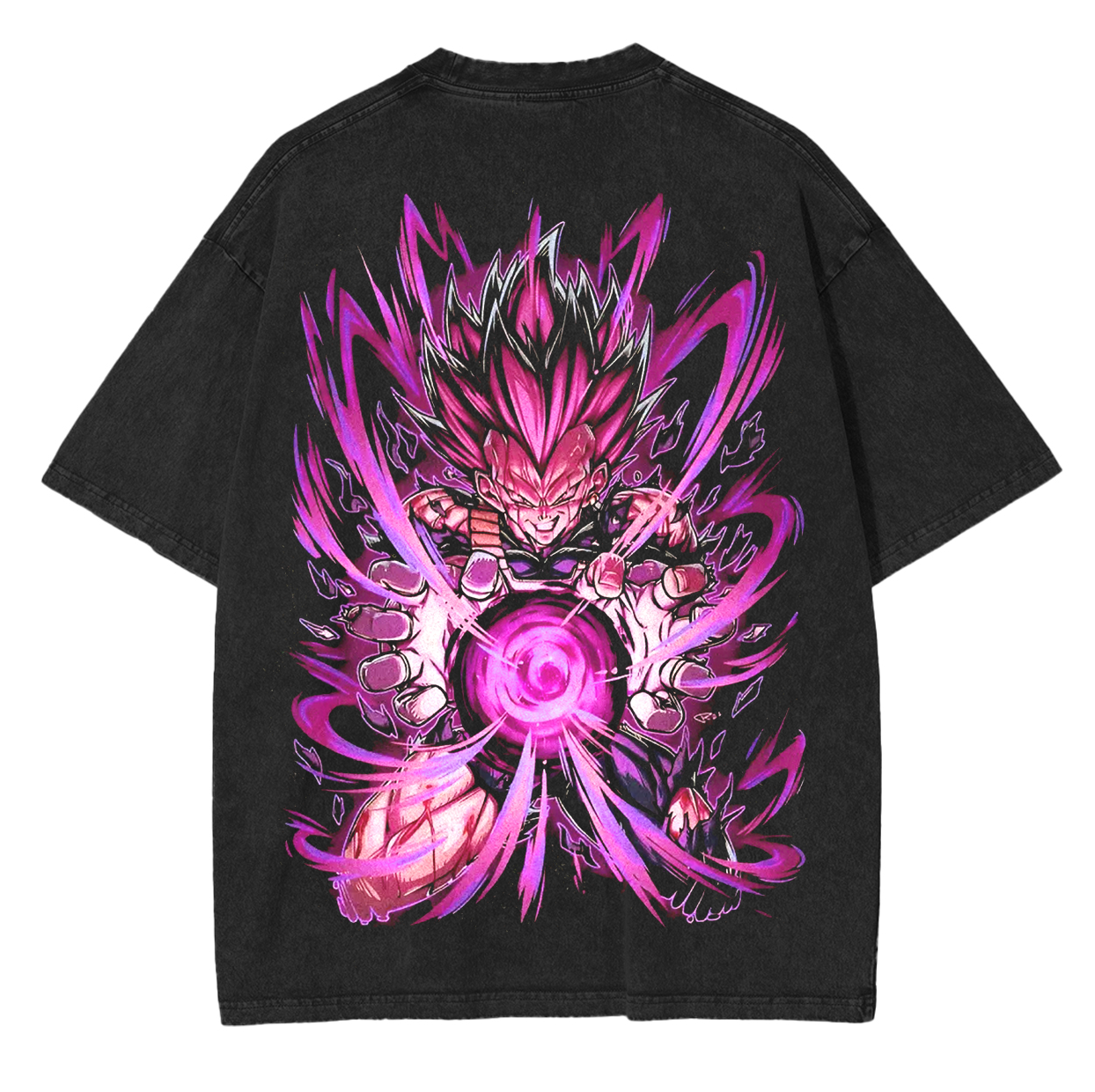 Vegeta Ego- Dragon Ball Super Retro Anime Unisex Washed T-Shirt