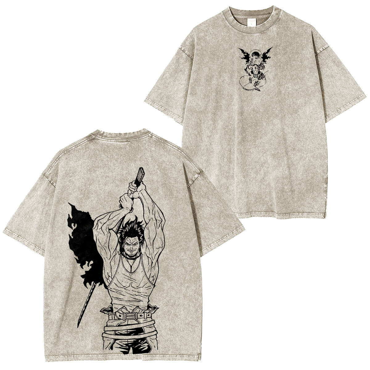 Yami Sukehiro,Black Clover Anime Unisex Washed T-Shirt