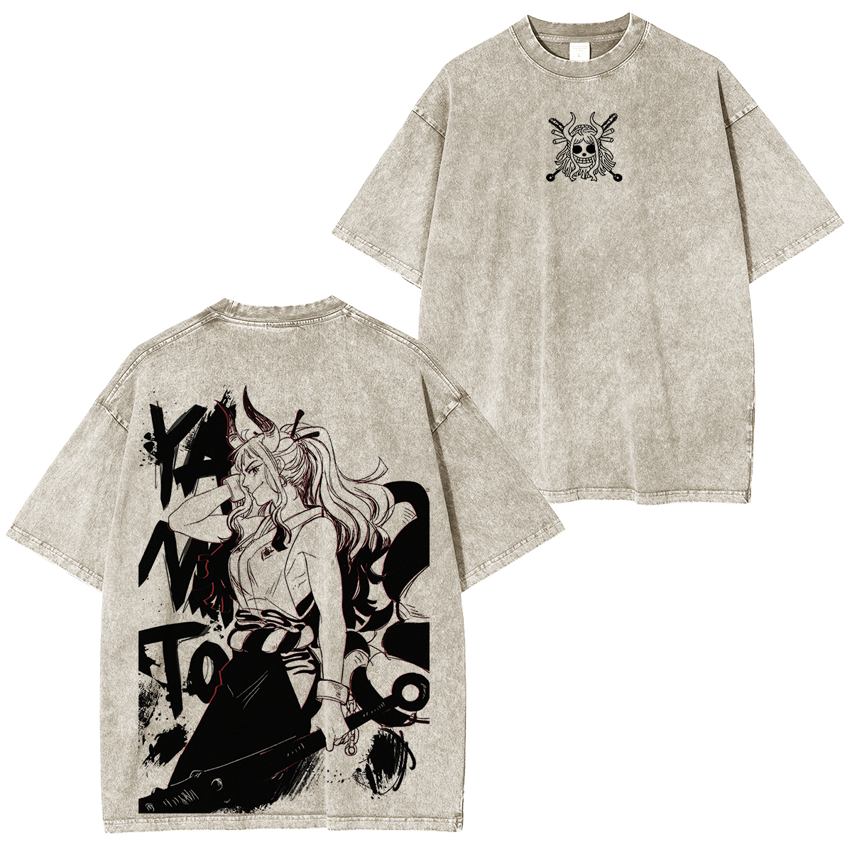 One Piece Anime Unisex Washed T-Shirt