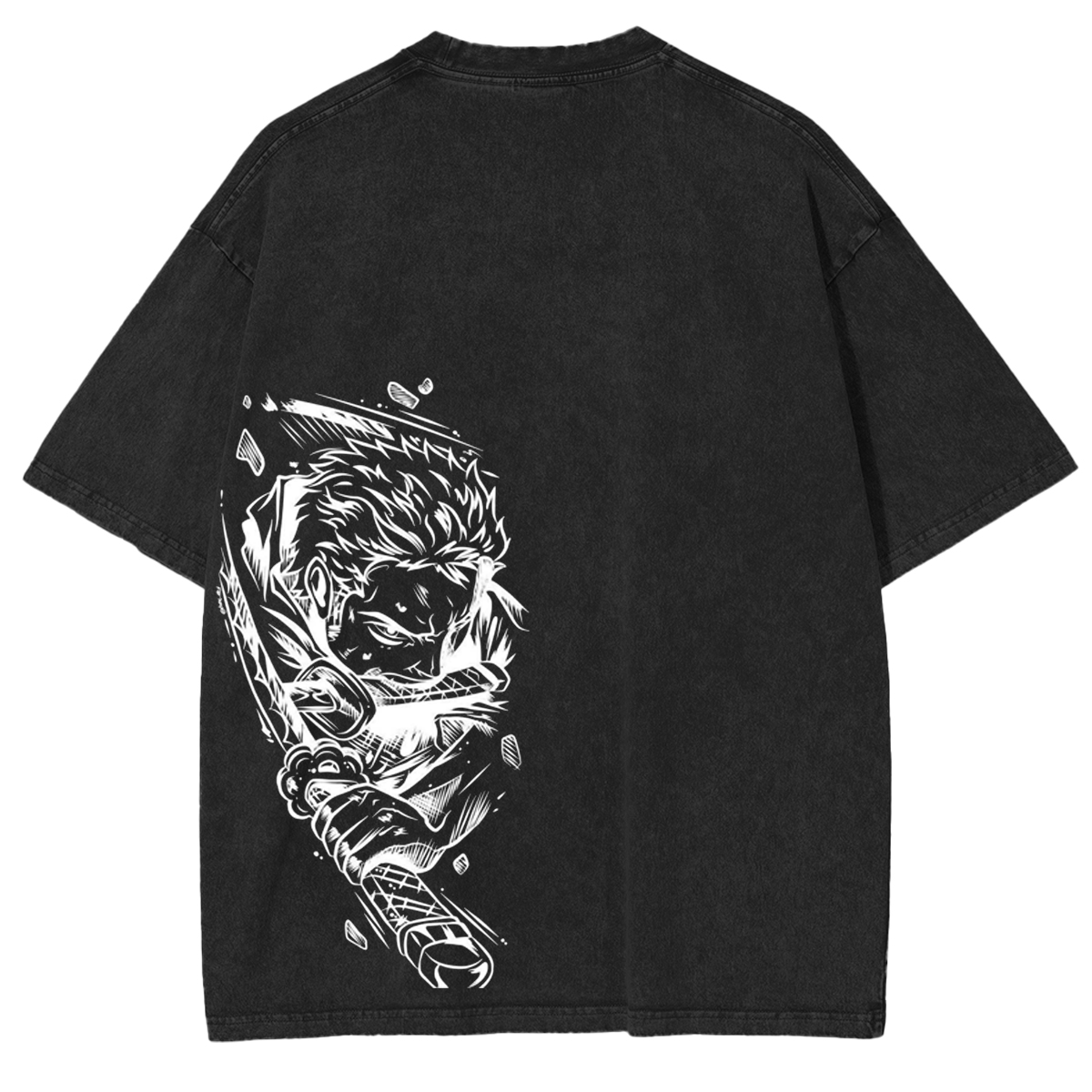 Roronoa Zoro,One Piece Anime Unisex Washed T-Shirt