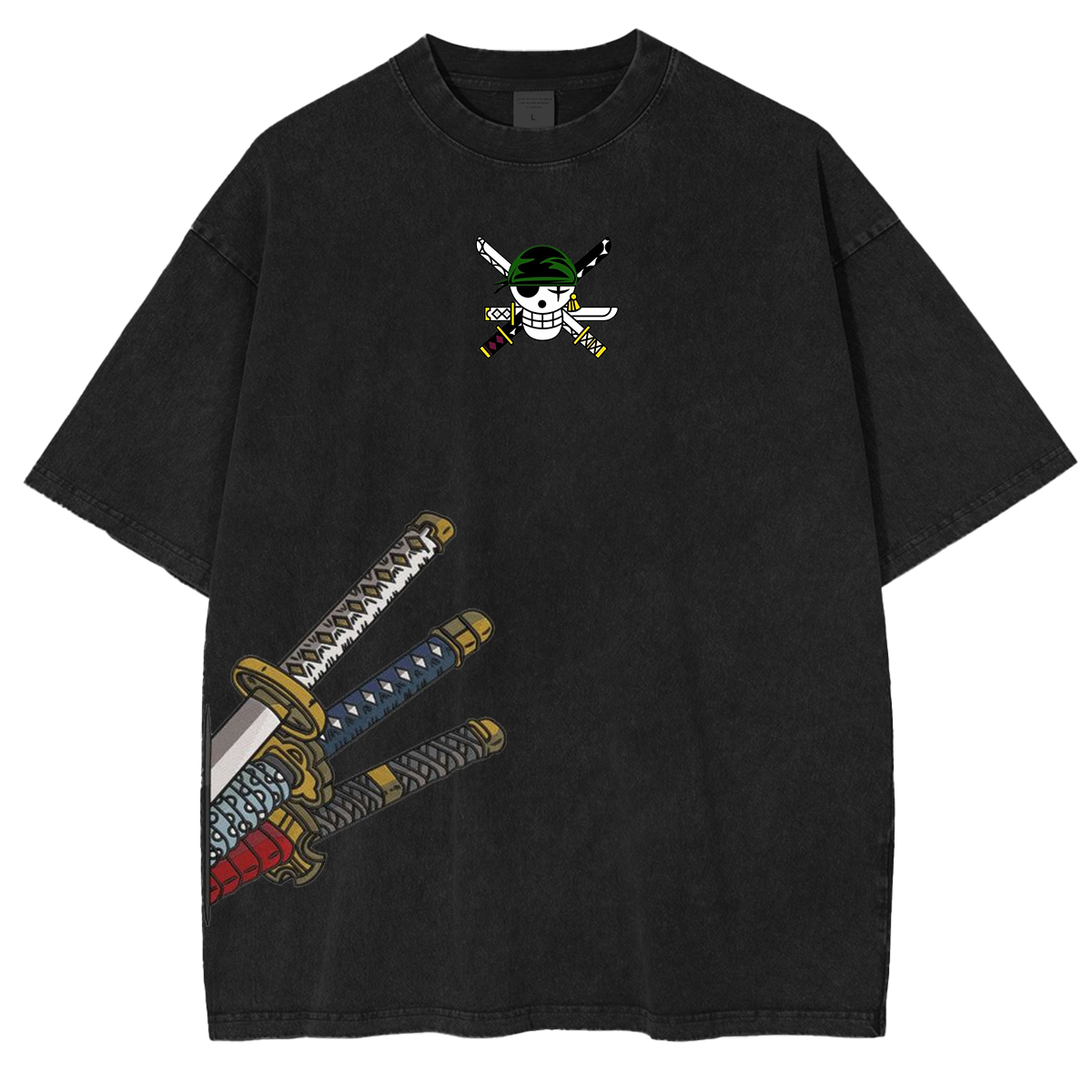 Roronoa Zoro,One Piece Anime Unisex Washed T-Shirt