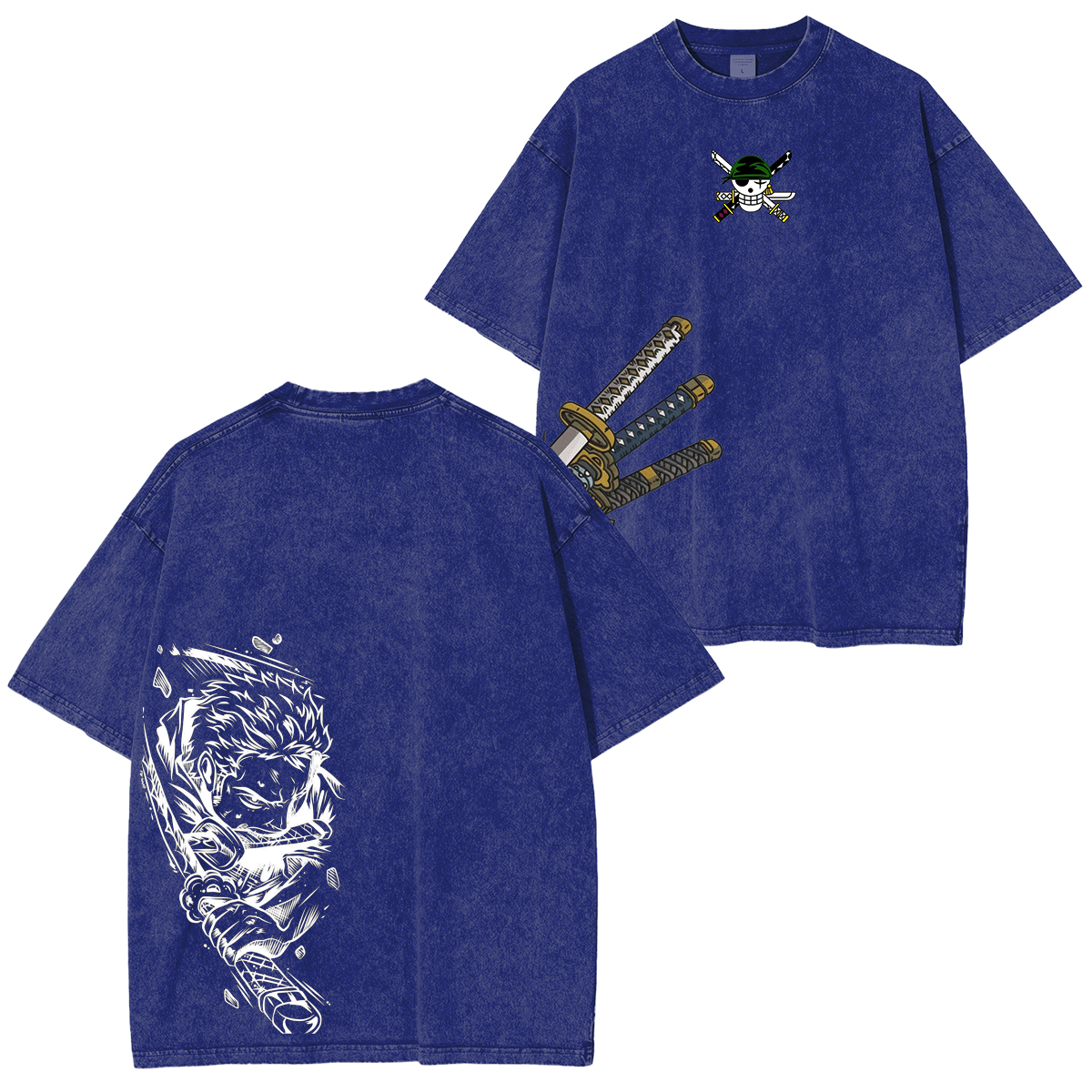 Roronoa Zoro,One Piece Anime Unisex Washed T-Shirt