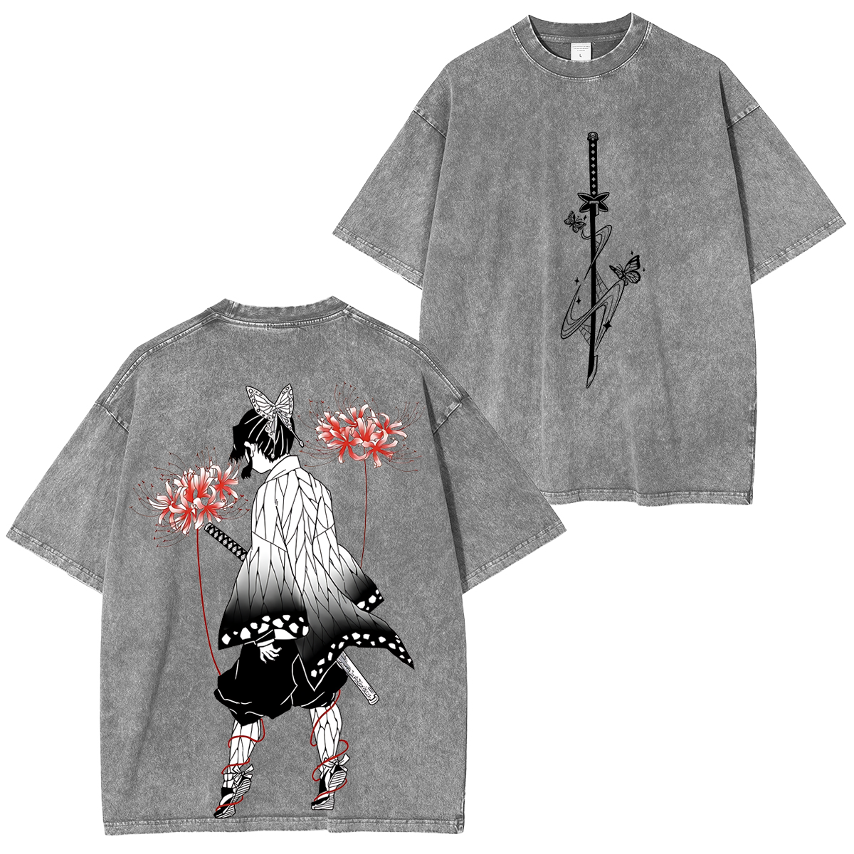 Shinobu Kocho, Demon slayer Anime Unisex Washed T-Shirt