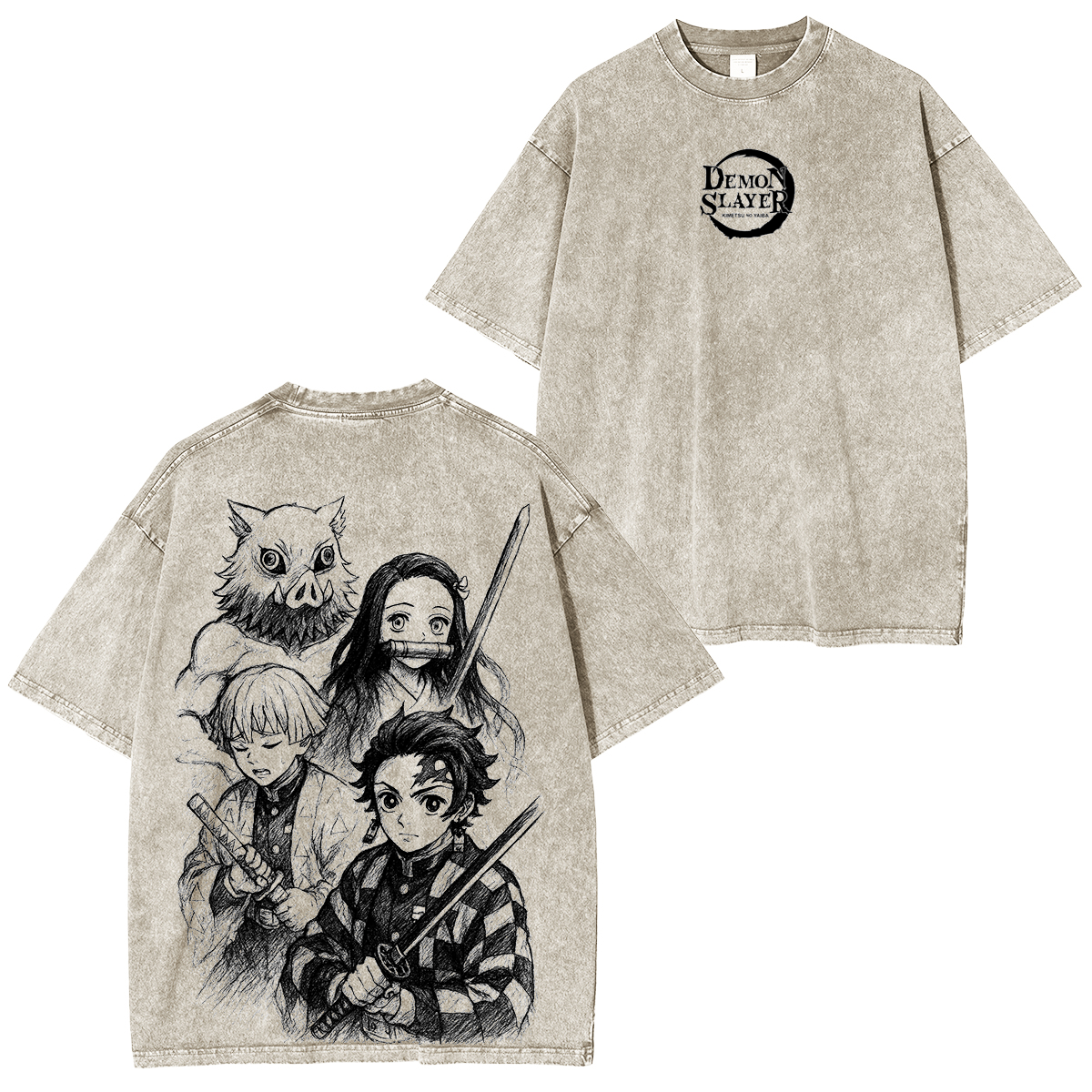 Demon slayer Anime Unisex Washed T-Shirt