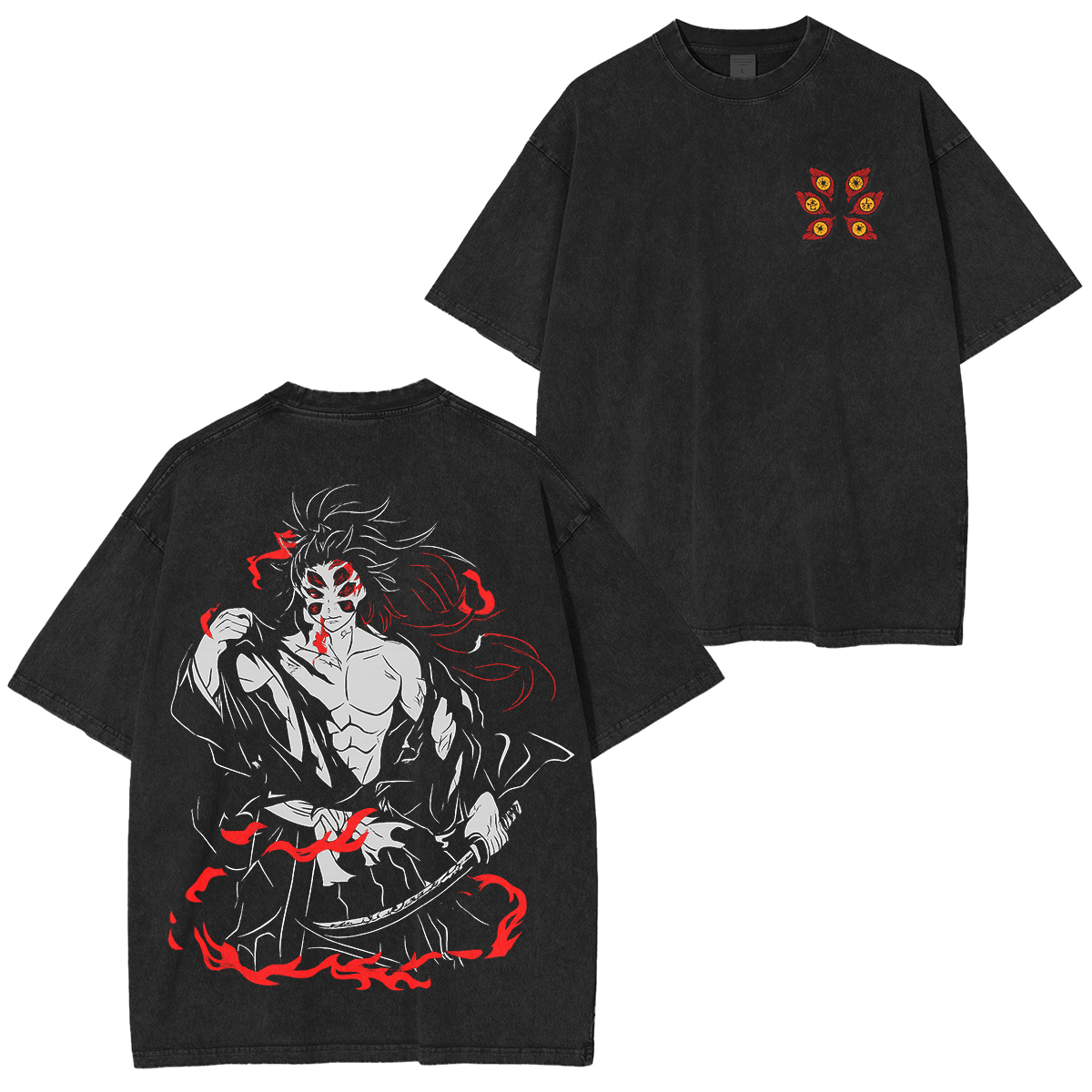 Uppermoon,Demon SlayerUnisex Washed T-Shirt