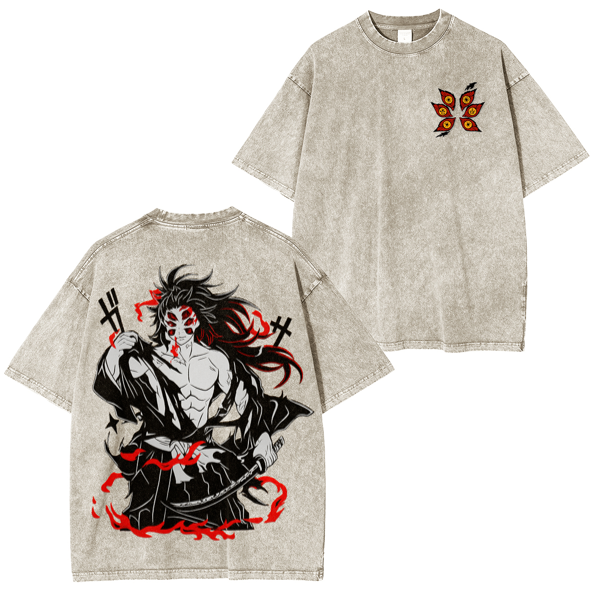 Uppermoon,Demon SlayerUnisex Washed T-Shirt