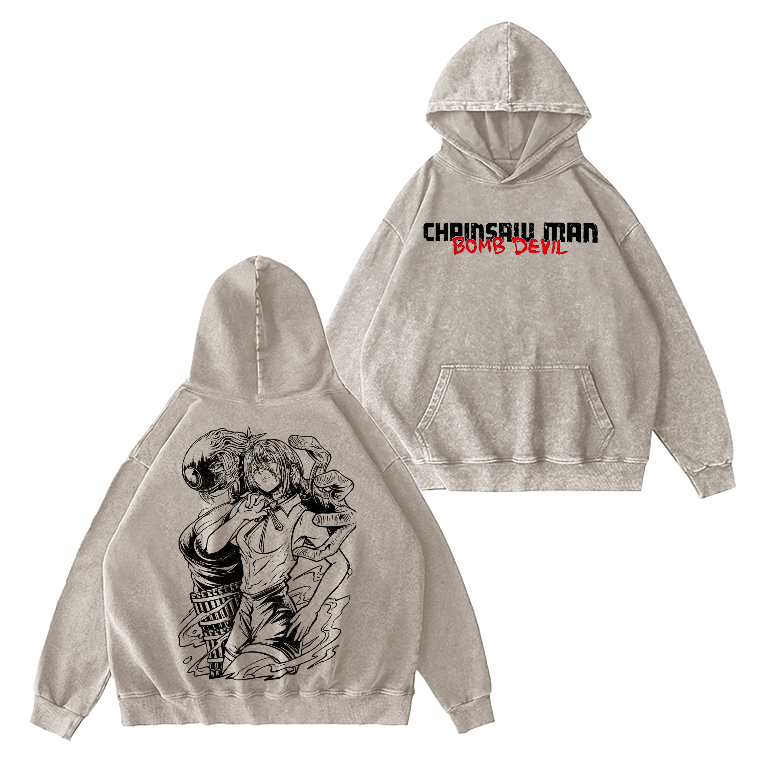 Limited Edition Reze Bomb Devil Chainsaw Man Anime Washed T-shirt/Crewneck/Hoodie