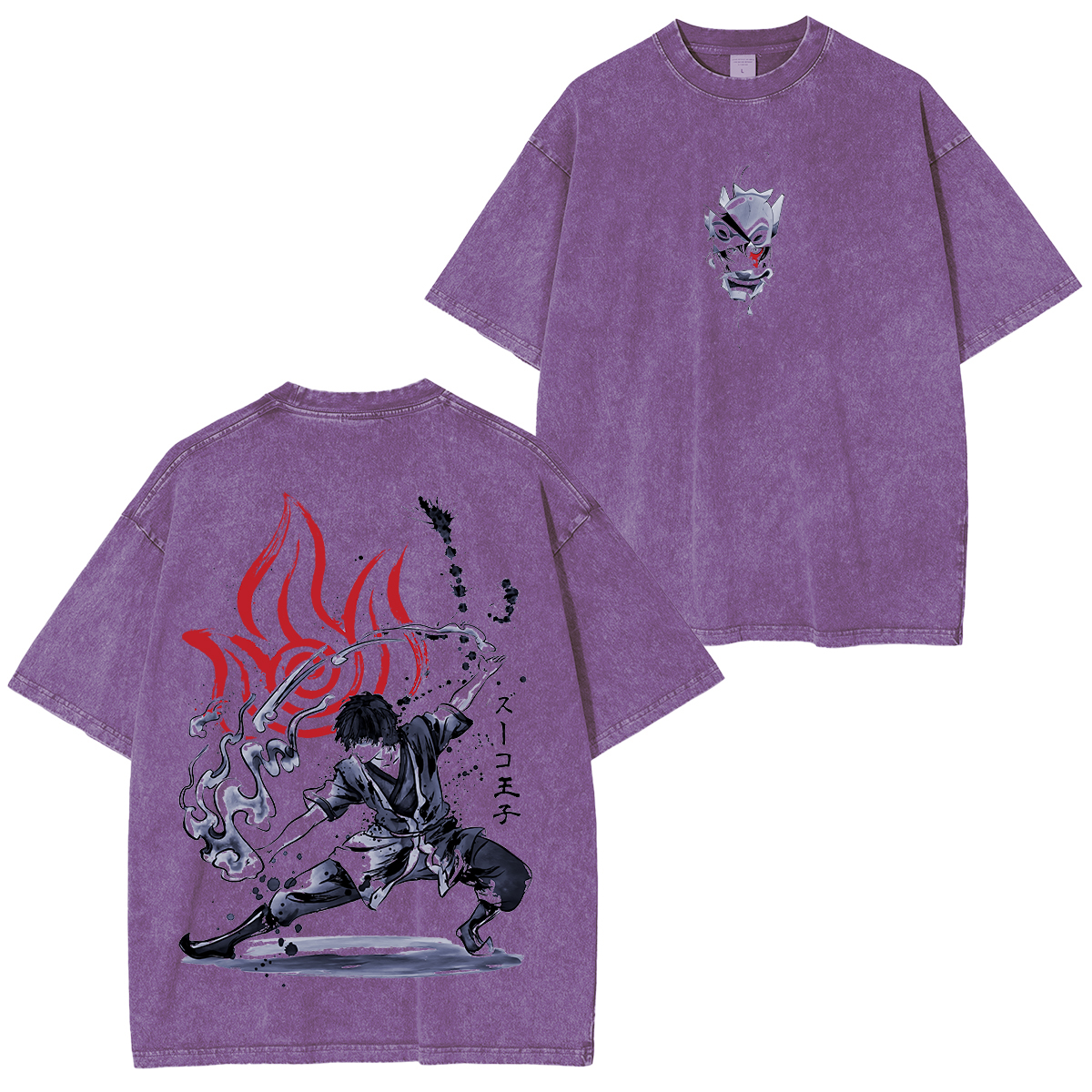 The Power of Fire Nation sumi-e Washed T-shirt/Crewneck/Hoodie