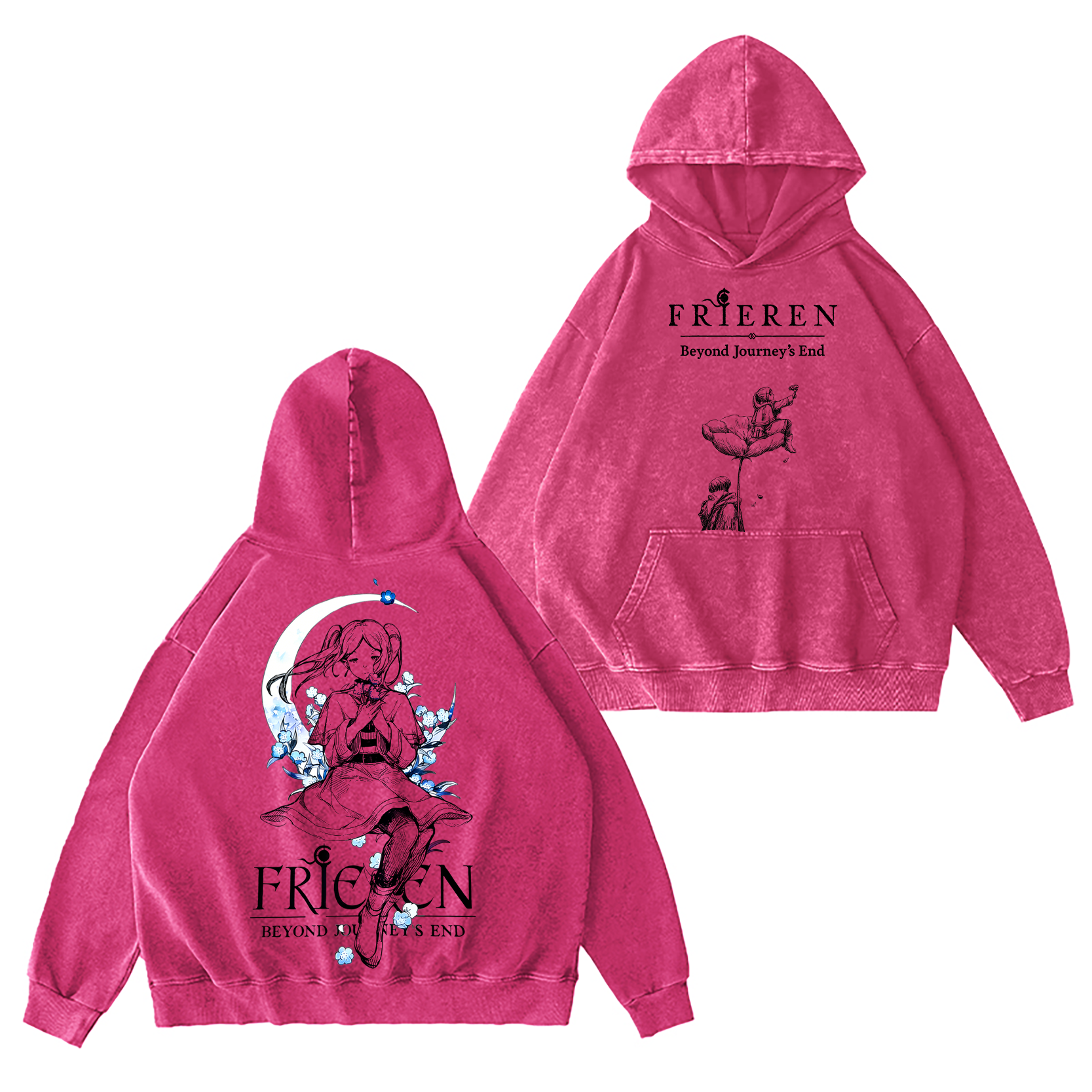 Frieren: Beyond Journey's End Anime  Washed T-shirt/Crewneck/Hoodie