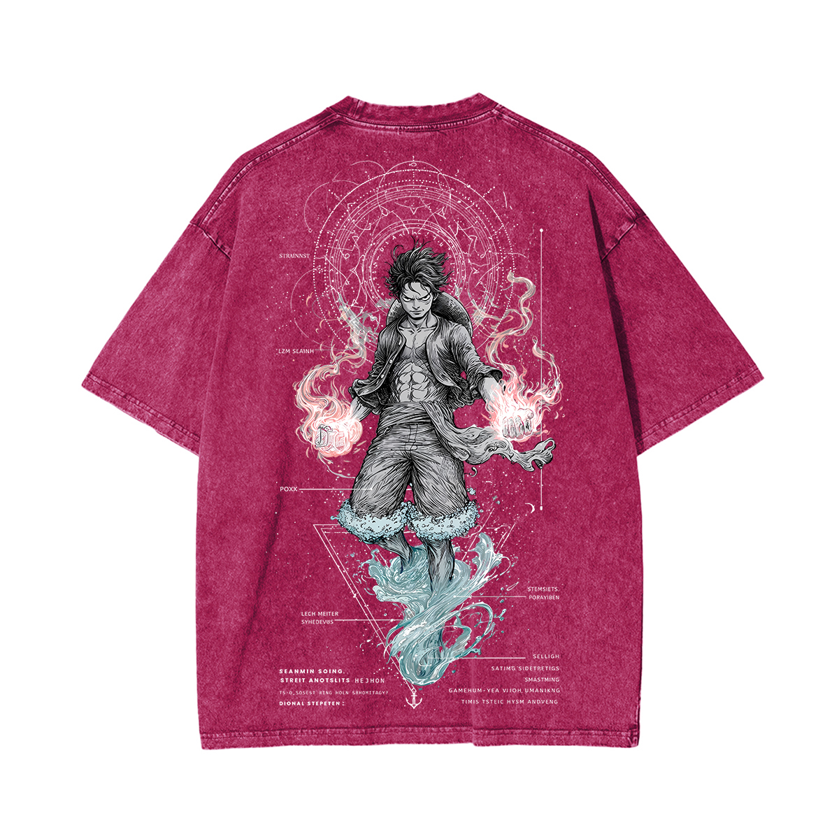 Luffy One Piece Unisex Washed T-Shirt