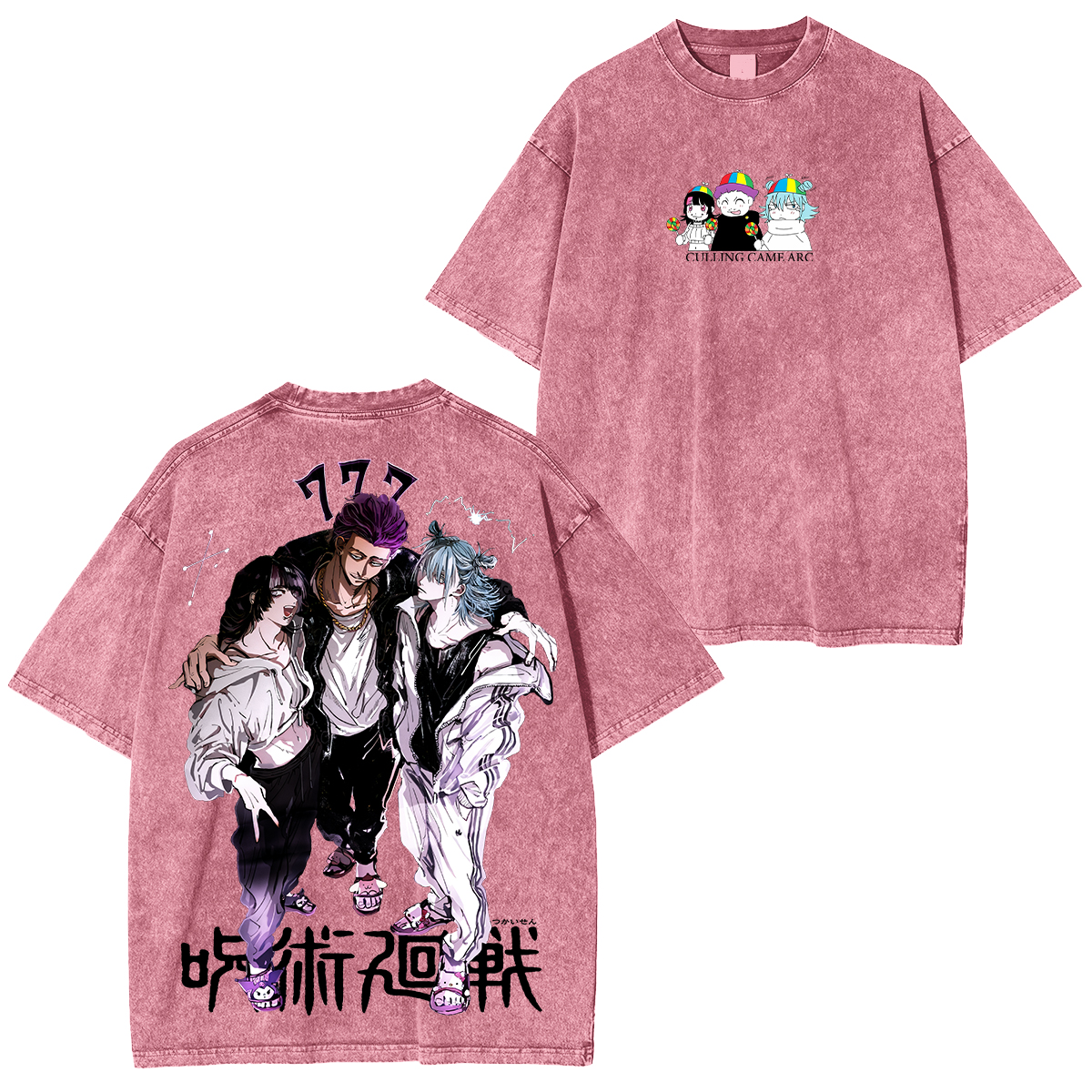 Anime Unisex Washed T-Shirt/HOODIE