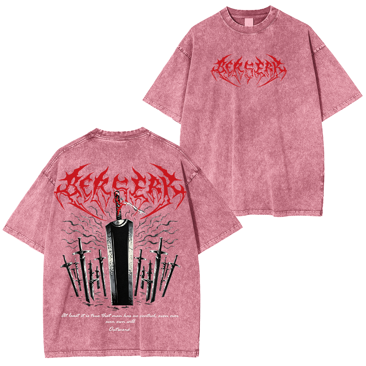 Berserk Guts Washed T-shirt/Crewneck/Hoodie