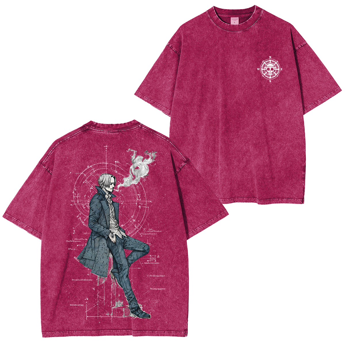 Sanji One Piece Unisex Washed T-Shirt