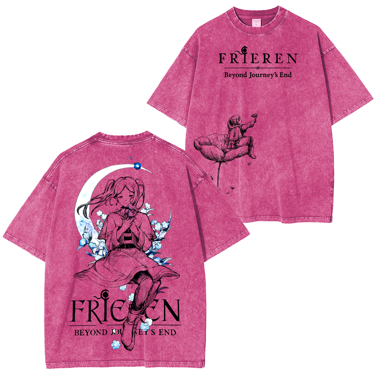 Frieren: Beyond Journey's End Anime  Washed T-shirt/Crewneck/Hoodie
