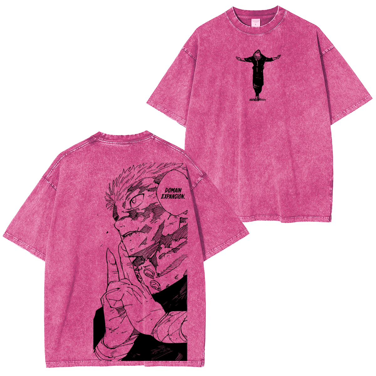 Retro Heavy Itadori Yuji Jujutsu Kaisen Anime Washed T-shirt/Crewneck/Hoodie