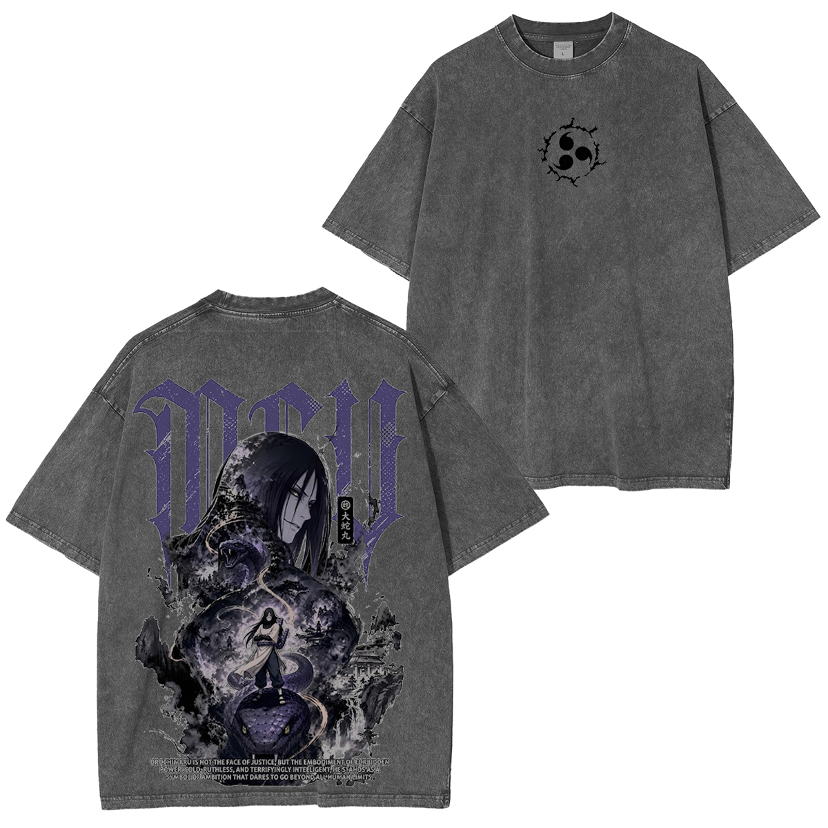  Naruto Anime Washed T-shirt/Hoodie
