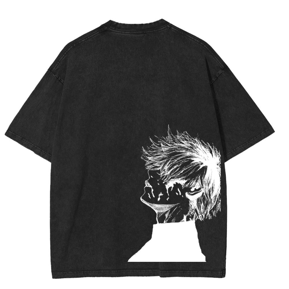 Retro Vintage Ken Kaneki Tokyo Ghoul Anime Unisex Washed T-Shirt