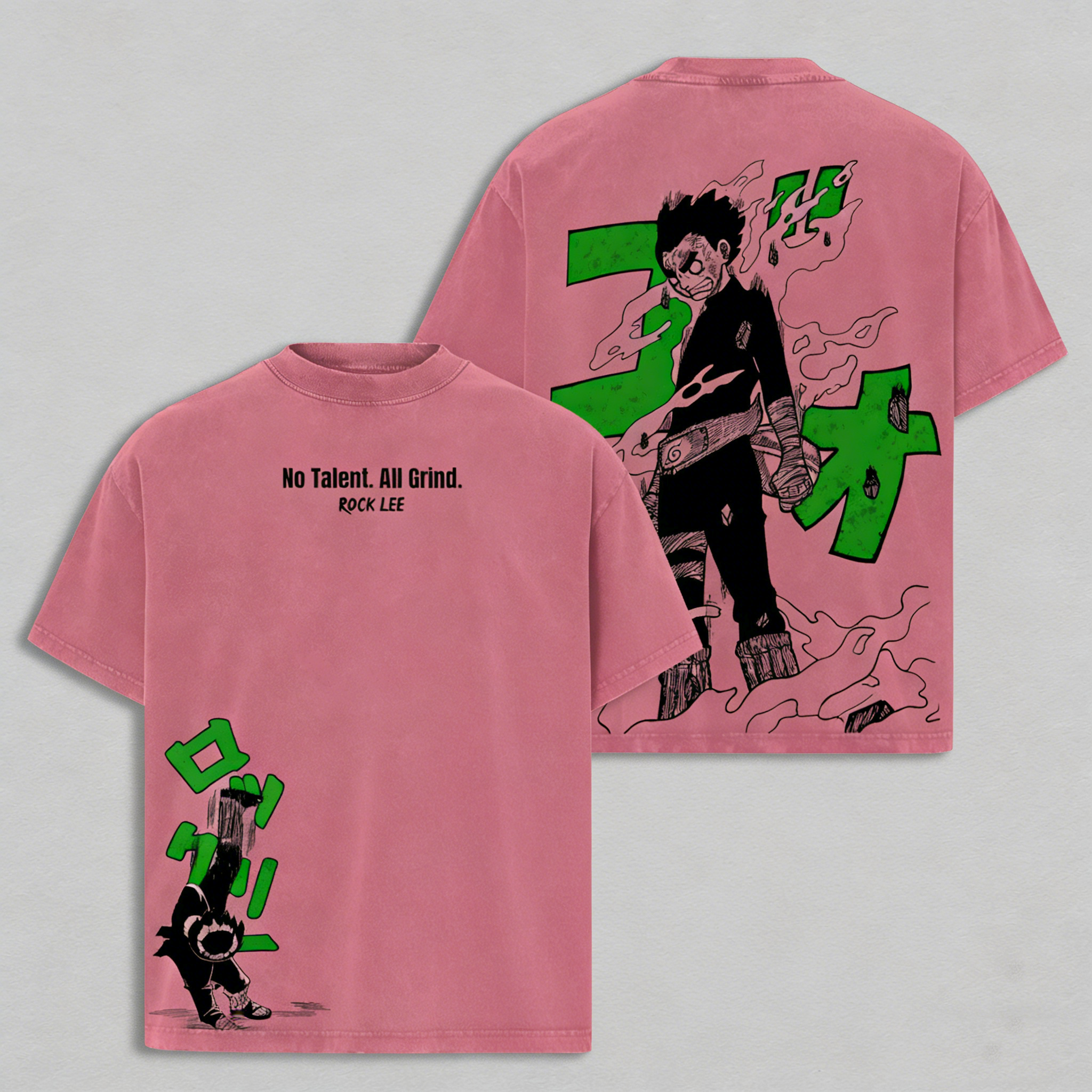 Rock Lee Anime Washed T-shirt/Crewneck/Hoodie