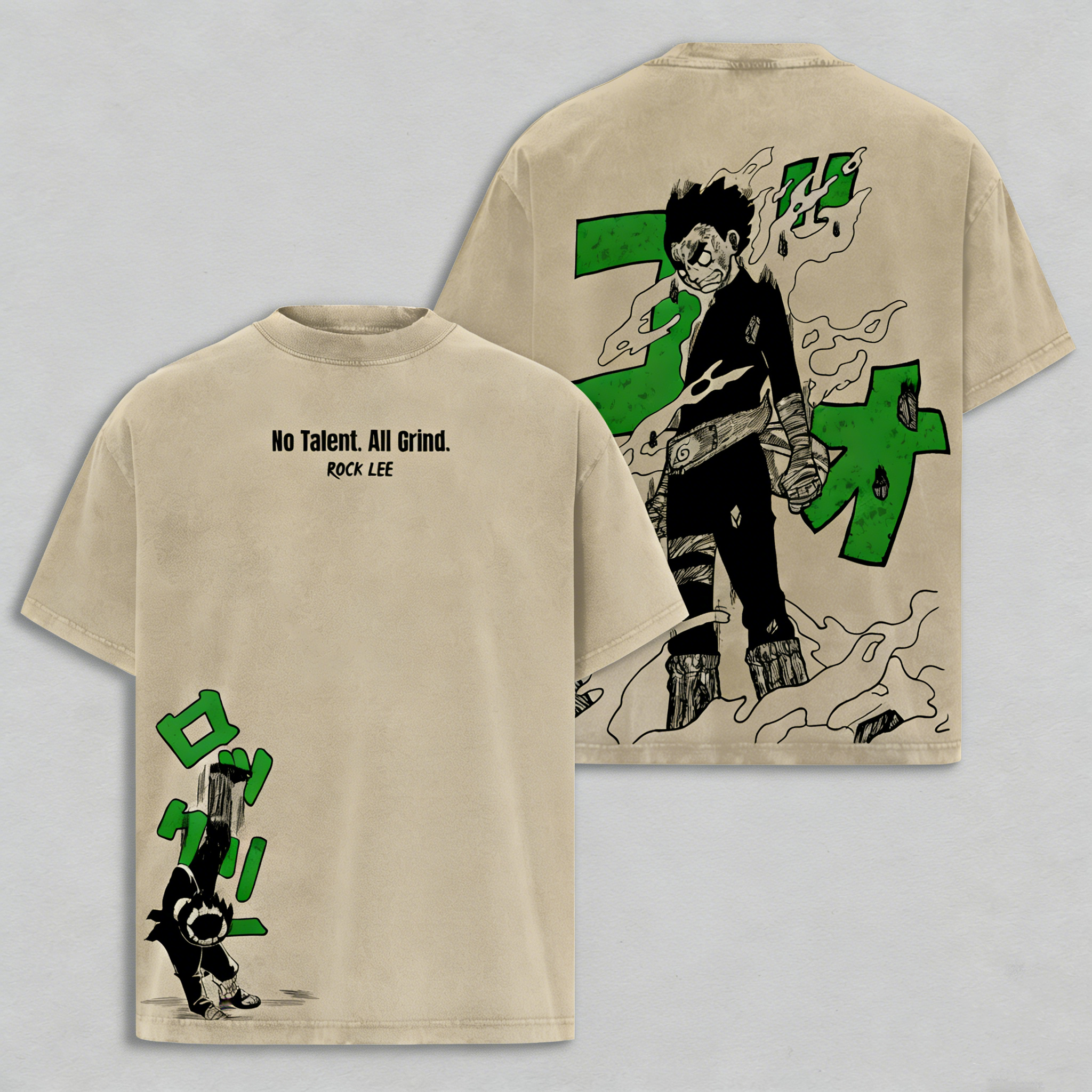 Rock Lee Anime Washed T-shirt/Crewneck/Hoodie