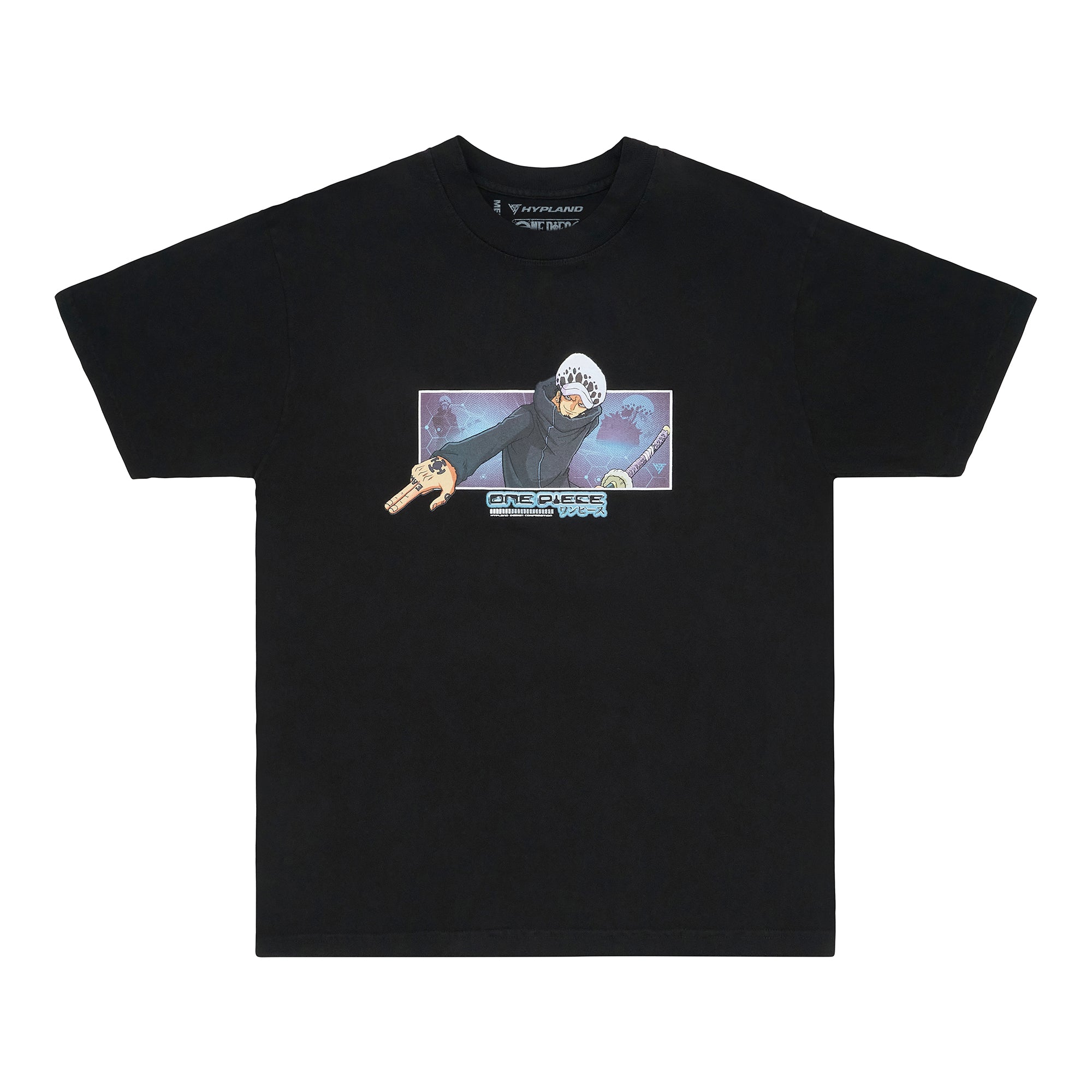 ONE PIECE LAW BOX LOGO SHIRT (BLACK)