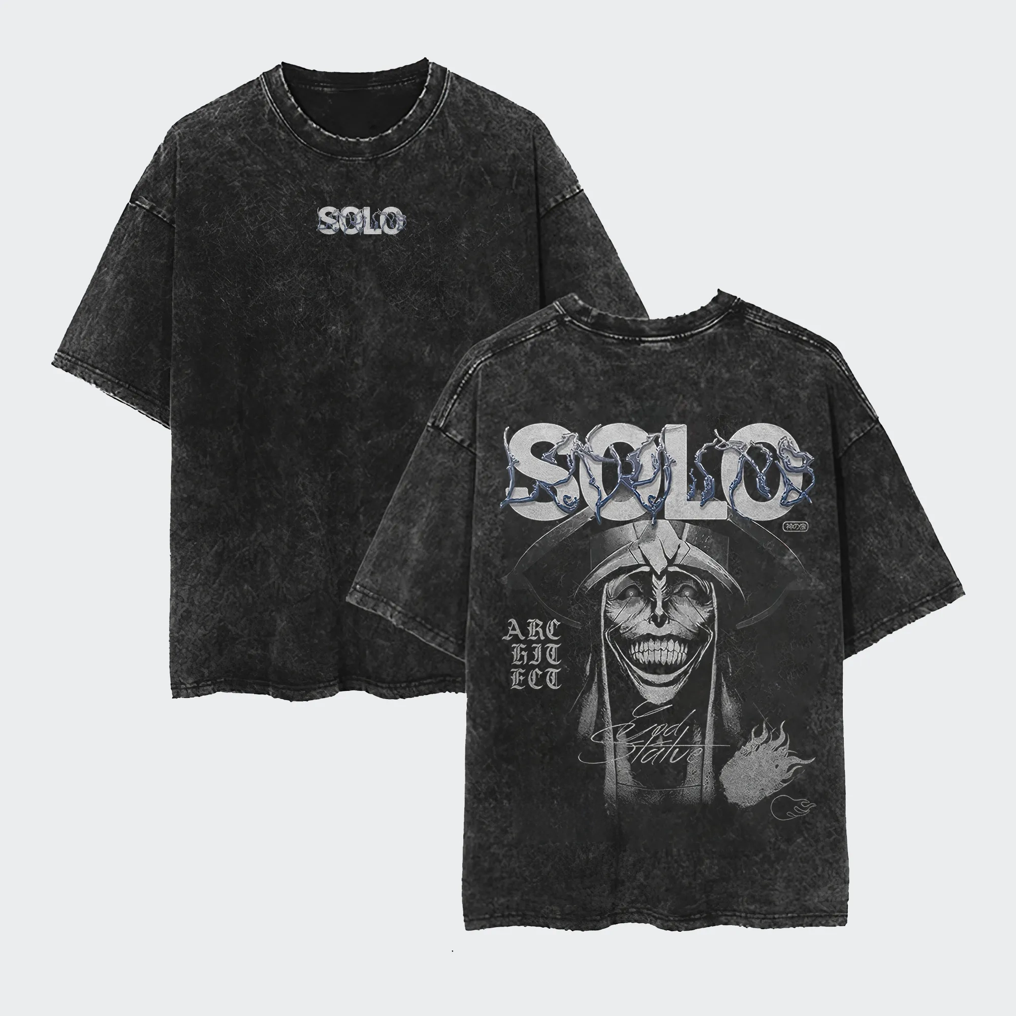 Solo Leveling Printed Unisex Washed T-Shirt