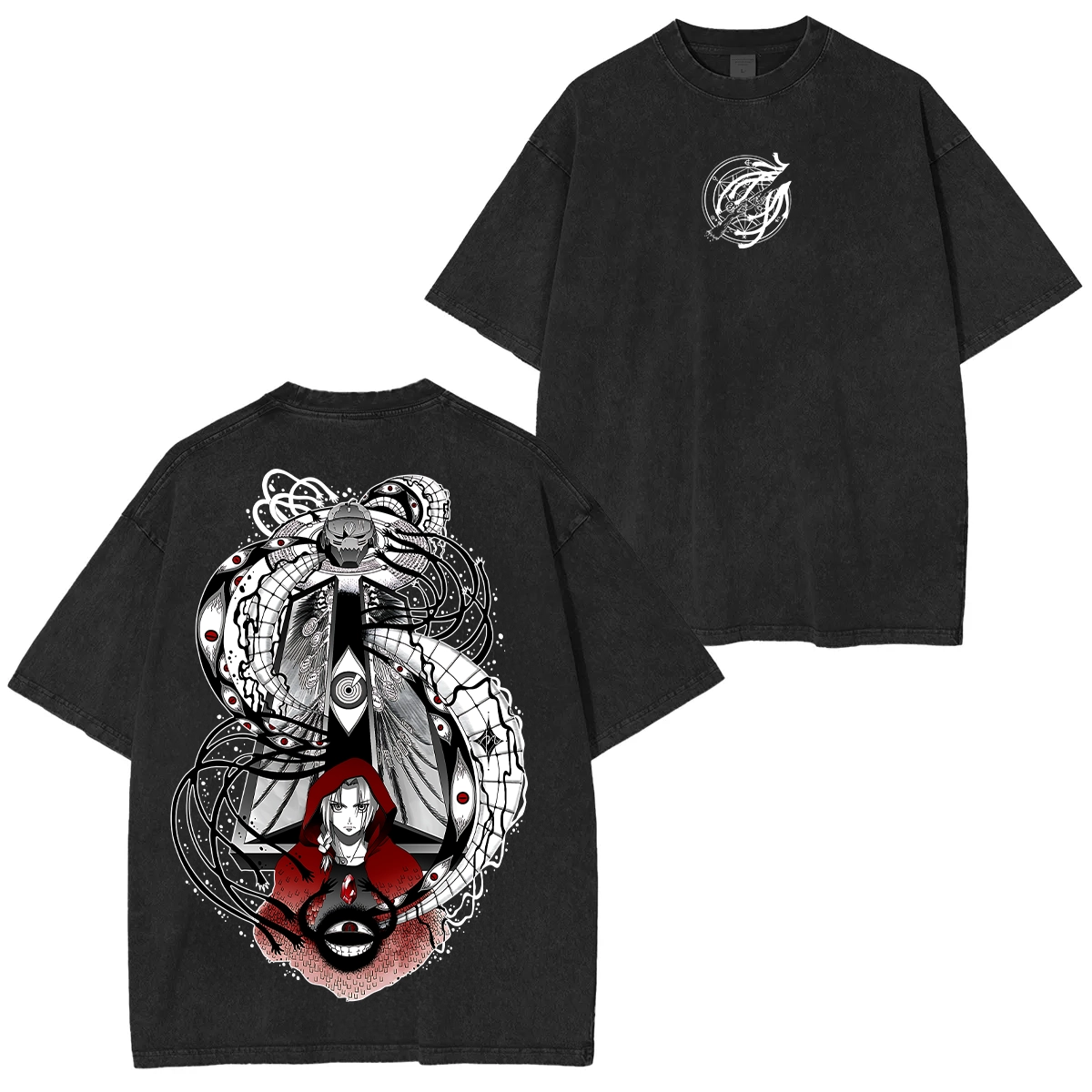 Edward Elric x Alphonse Gate of Truth Oversized Anime T-Shirt