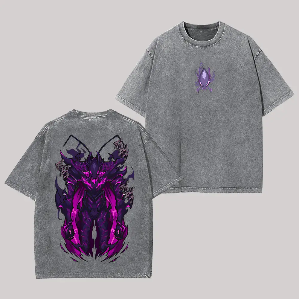 The Shadow Of The Ant King Solo Leveling Printed Unisex Washed T-Shirt