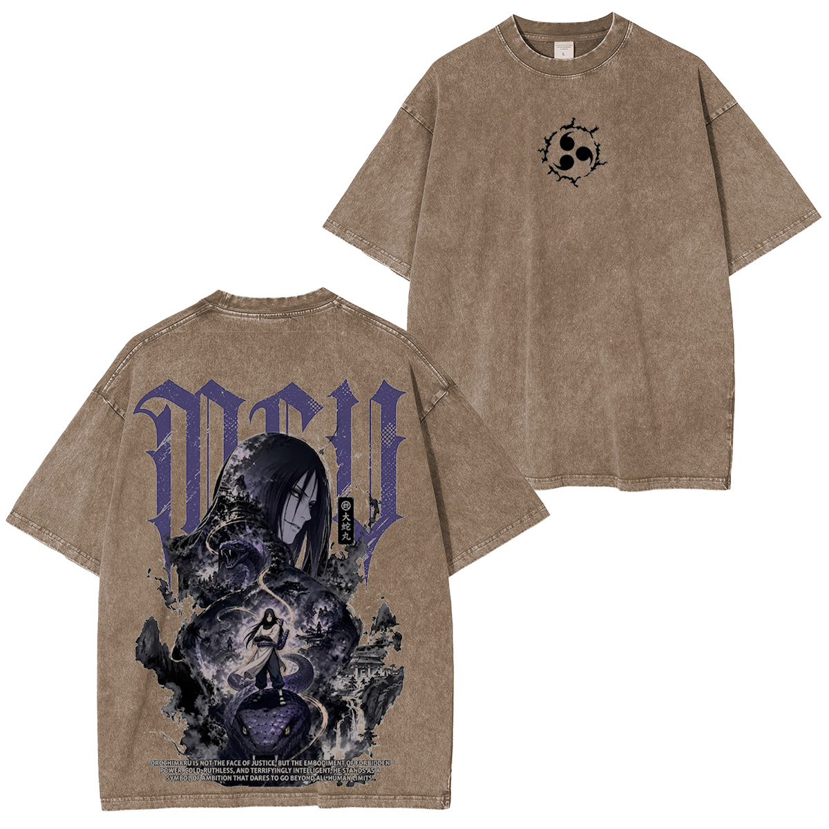  Naruto Anime Washed T-shirt/Hoodie