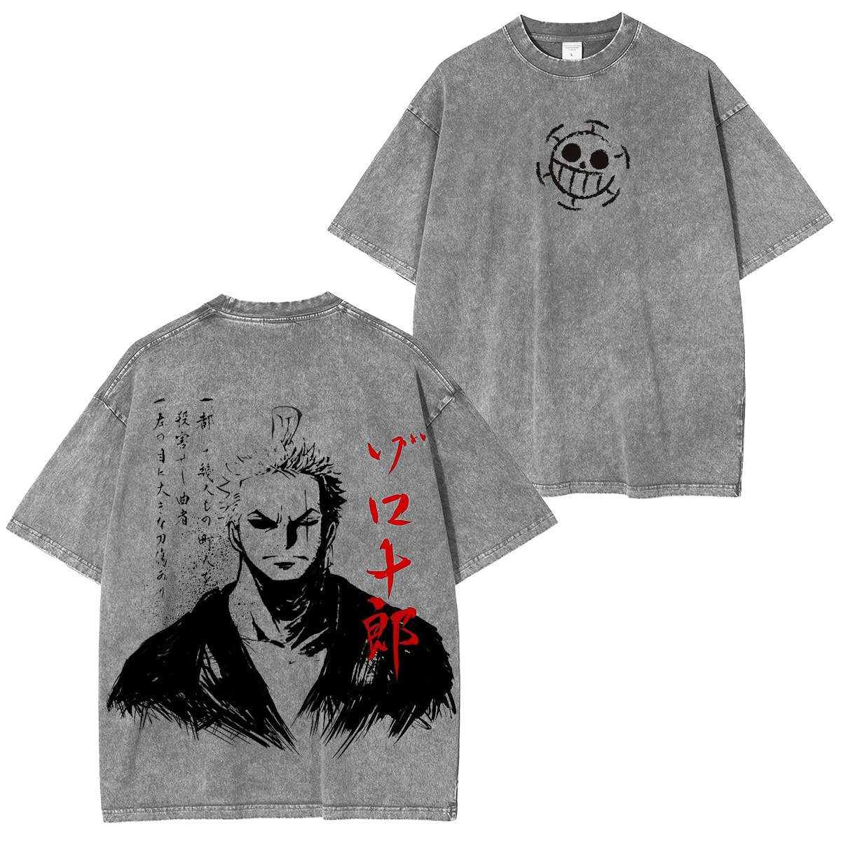 One Piece Roronoa Zoro　washed T-shirt