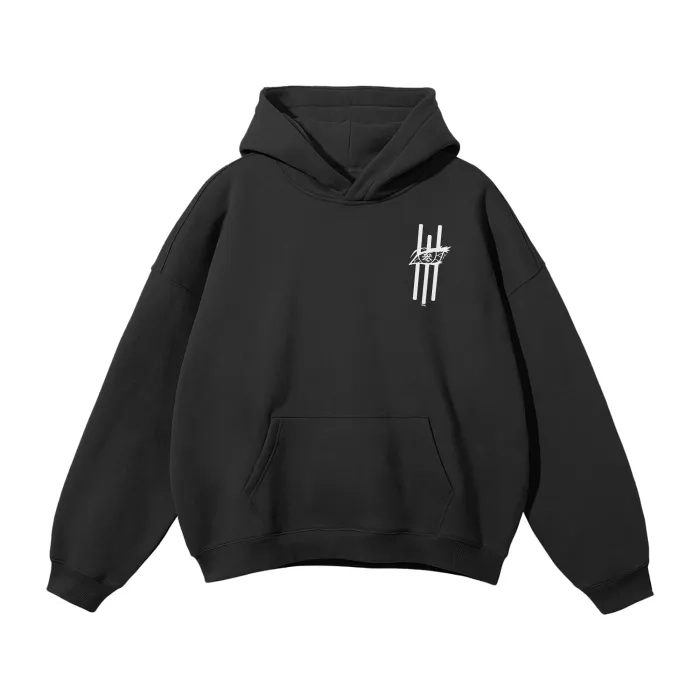 Demon Striker Streetwear Hoodie Black