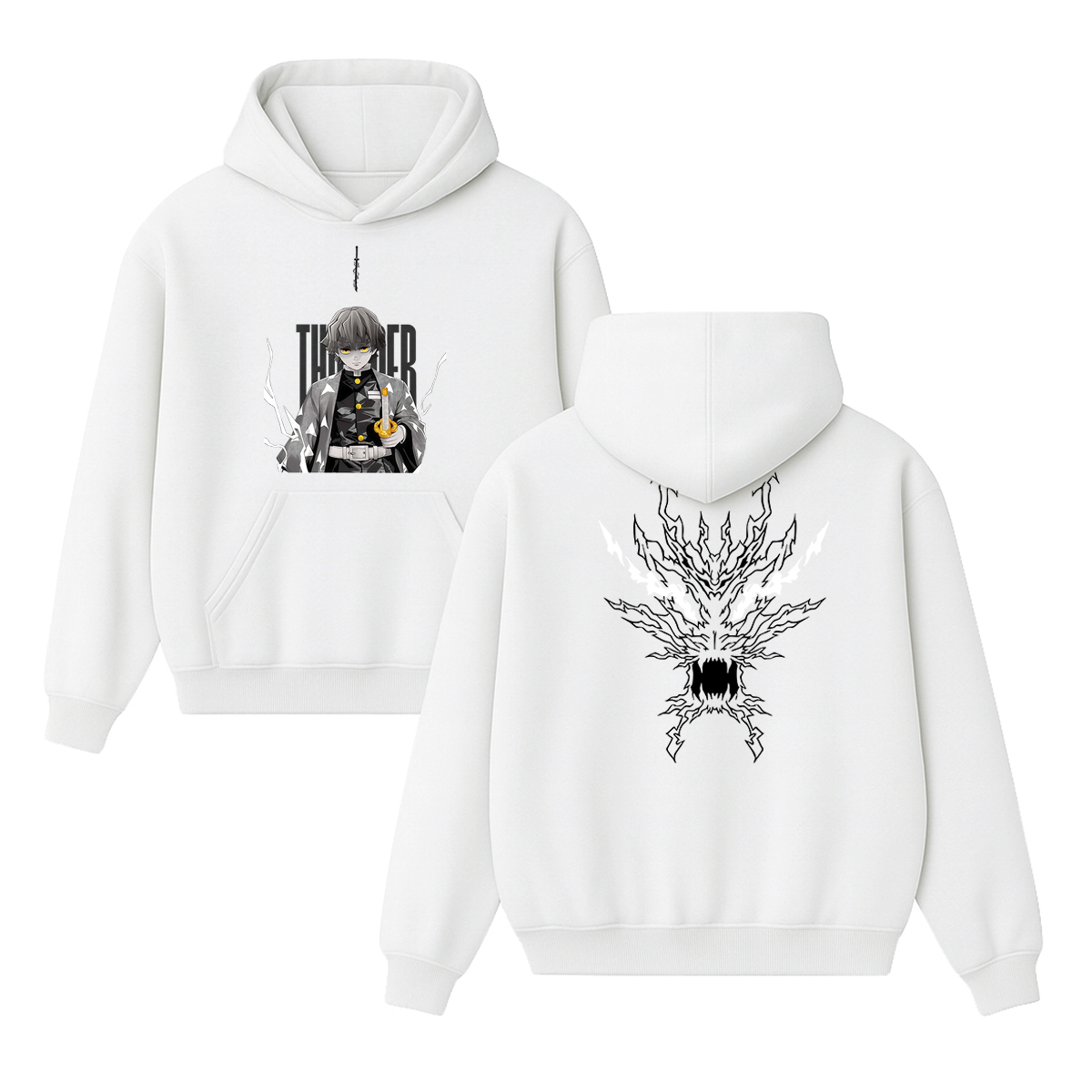 Zenitsu Demon Slayer Anime Unisex Hoodie