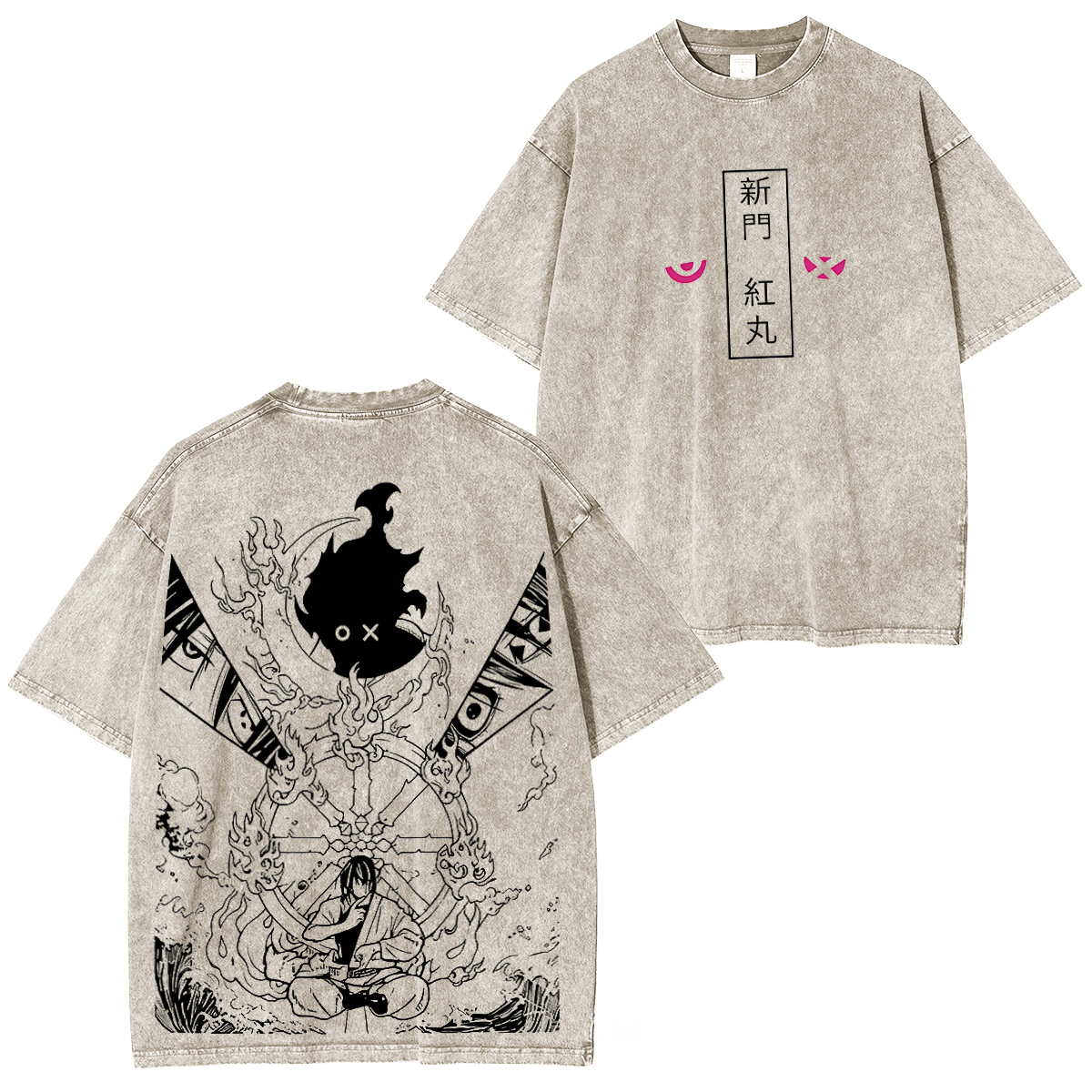 One Piece Anime Washed T-shirt