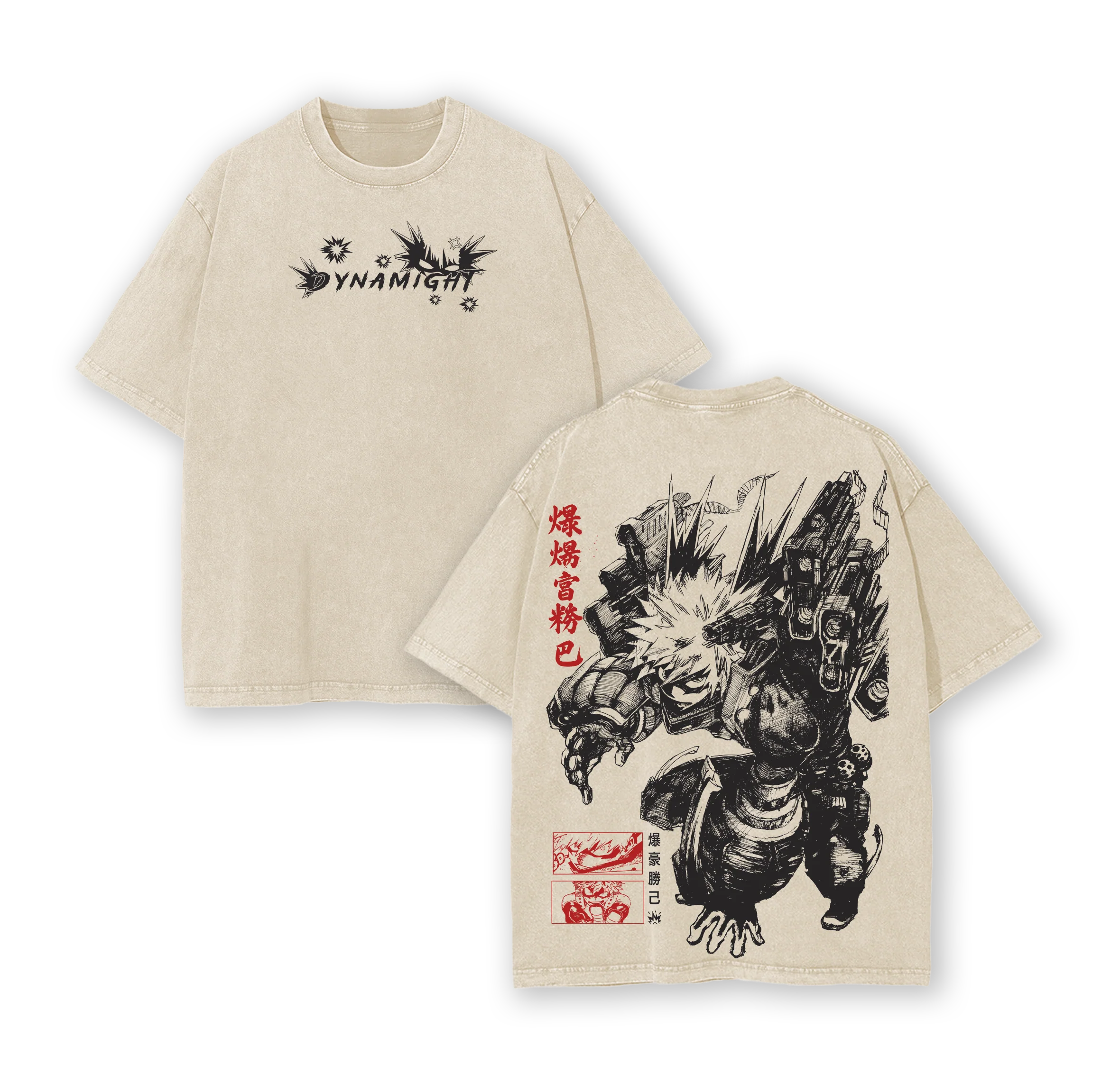 Katsuki Bakugo My Hero Academia Anime  Washed T-shirt/Crewneck/Hoodie