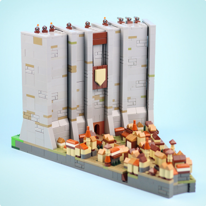 Attack on Titan Wall (moc-129657) Adult Building Block Model Ornament